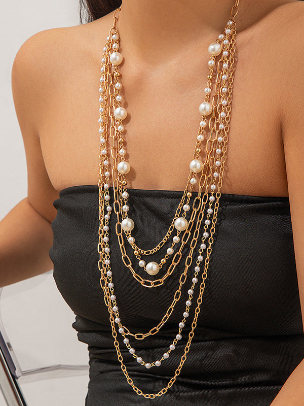 “Normcore Geometric Layered Necklace: Chic Minimalist Accessories for Everyday Elegance”