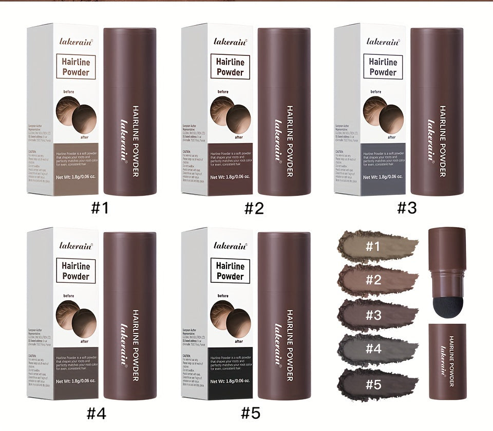 Waterproof Hairline Powder Stick - Long-Lasting Concealer for Gray Roots and Thinning Hair