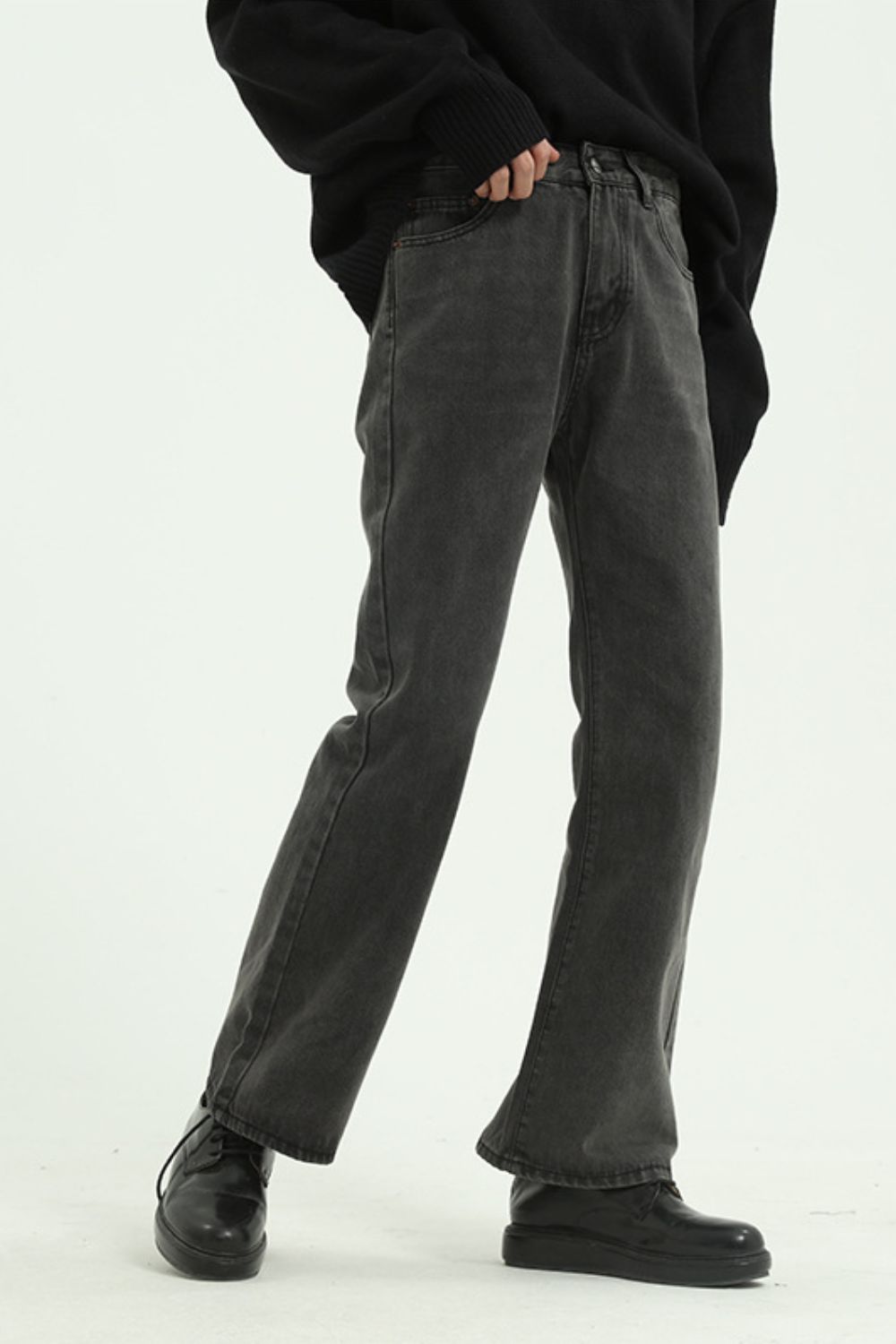 Straight Leg Jeans with Pockets French Blue / M Black / XL Peacock Blue / M French Blue / M-Black / XL-Peacock Blue / M-Black / L-Khaki / S-Peacock Blue / S-Black / M-Peacock Blue / L-Light Blue / M-French Blue / S-Dark Gray / M-Dark Gray / L-French Blue / L-Dark Gray / S-Khaki / XL-French Blue / XL-Light Blue / XL-Khaki / L-Light Blue / L-Dark Gray / XL-Khaki / M-Peacock Blue / XL-Light Blue / S-Black / S-