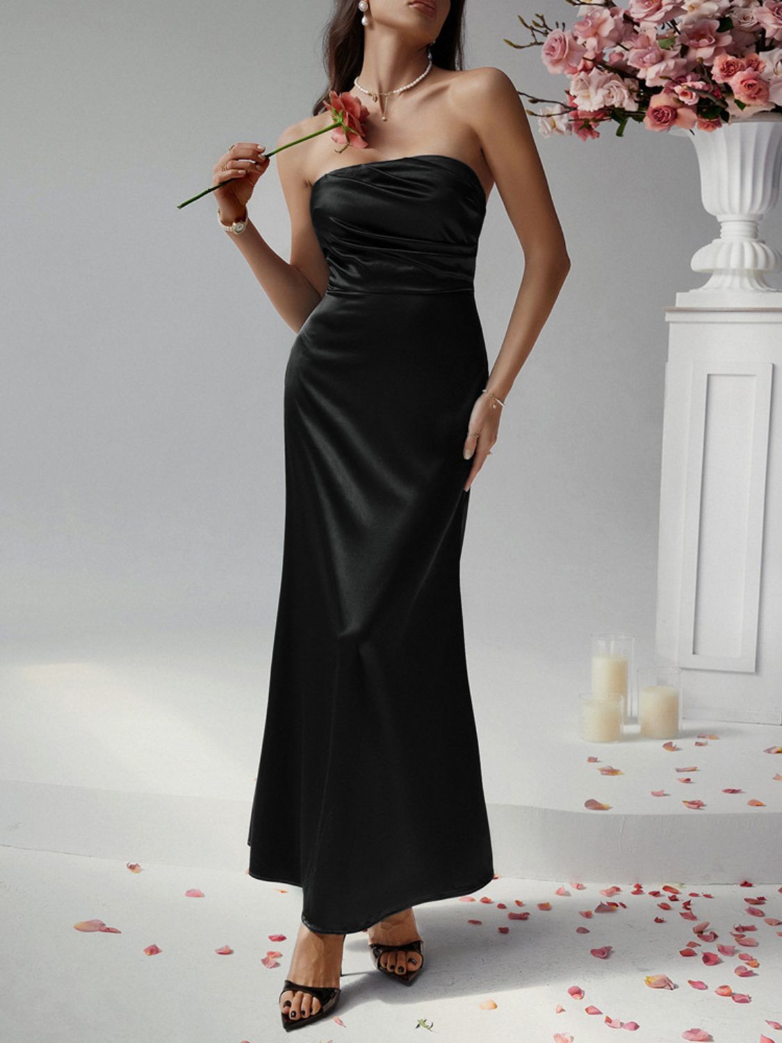 Devine Ruched Tube Maxi Dress Dark Green / M Dark Green / L Rose Gold / S Dark Green / M-Dark Green / L-Rose Gold / S-Dark Green / XL-Tan / S-Tan / M-Tan / L-Tan / XL-Rose Gold / M-Rose Gold / L-Rose Gold / XL-Black / S-Black / M-Black / L-Black / XL-Dark Green / S-