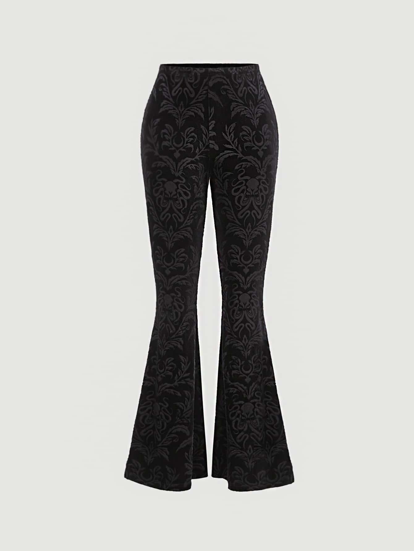 Chic Floral Print Flare Leg Pants for Effortless Style and Comfort XS S M XS-S-M-L-