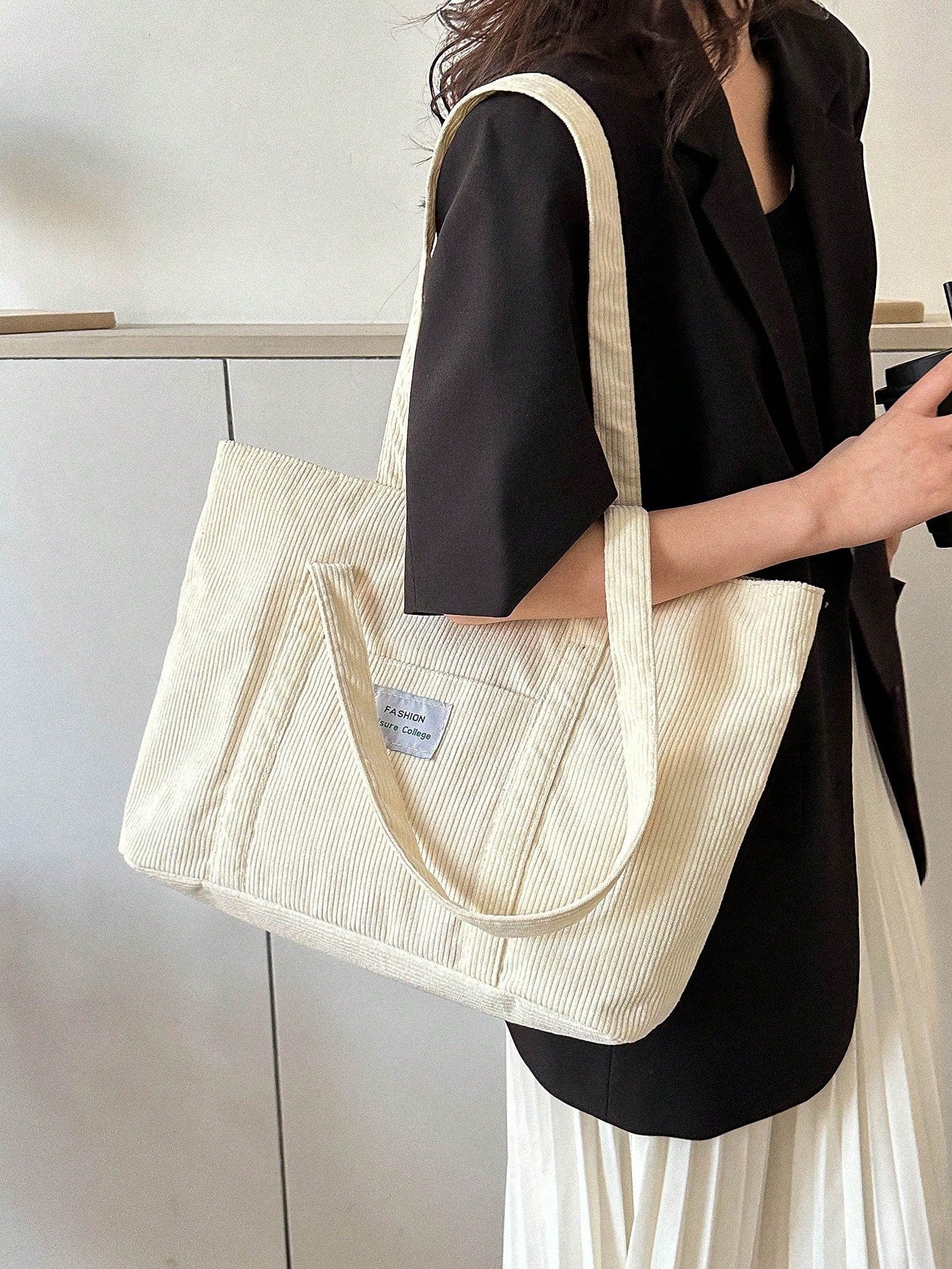 Spacious Corduroy Tote Bag – Perfect for Fall & Winter Adventures! Black / one-size Beige / one-size Grey / one-size Black / one-size-Beige / one-size-Grey / one-size-Blue / one-size-Black-2 / one-size-Beige-3 / one-size-Grey-4 / one-size-Green / one-size-Brown / one-size-Purple / one-size-Blue-5 / one-size-Beige-6 / one-size-Pink / one-size-Pink-7 / one-size-Black-8 / one-size-Grey-9 / one-size-Brown-10 / one-size-Dark Grey / one-size-Grey-11 / one-size-