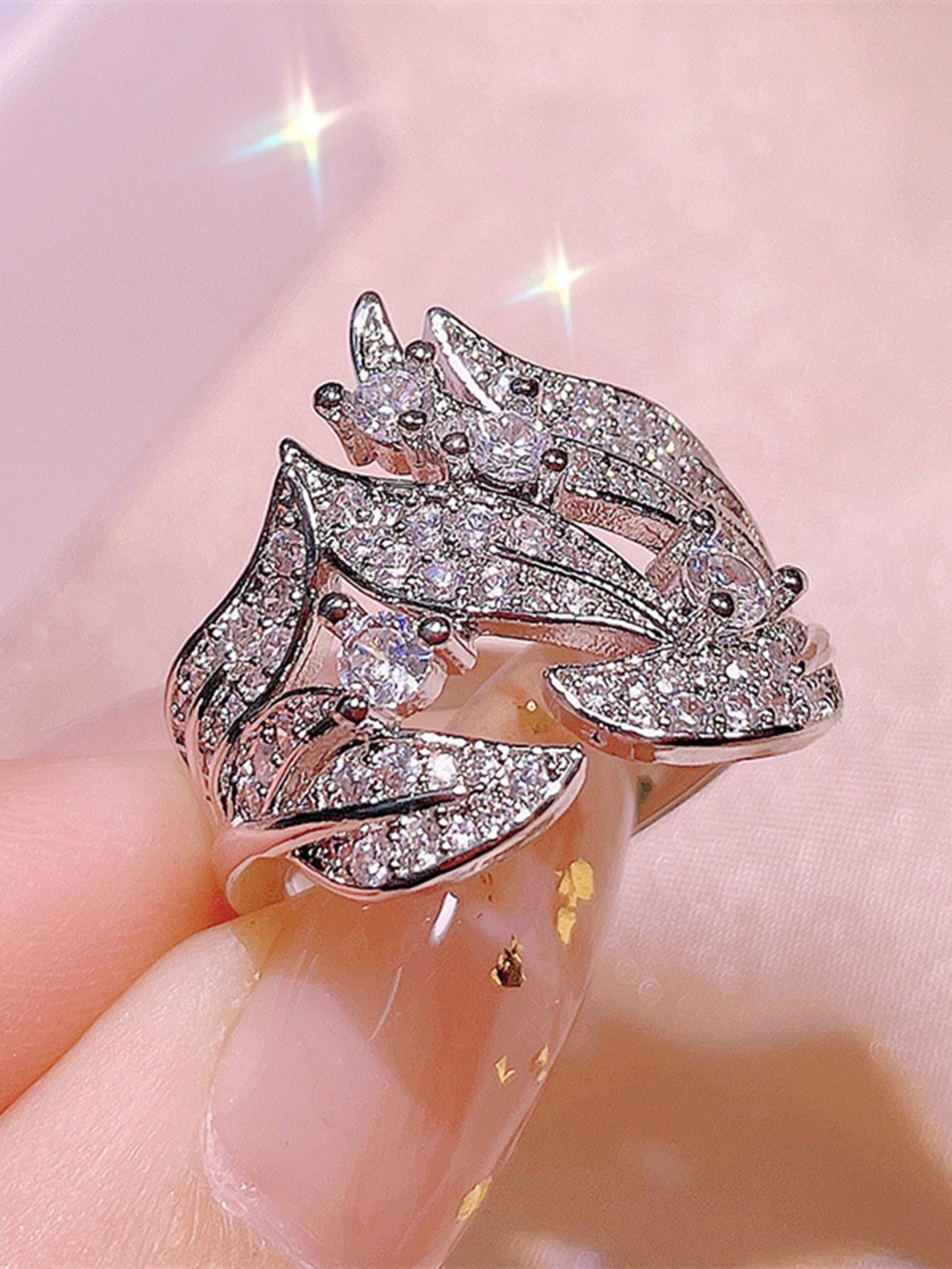 Cubic Zirconia Elegance Ring for Women – Perfect Wedding, Anniversary & Valentine's Day Gift Silver / 6 Silver / 7 Silver / 8 Silver / 6-Silver / 7-Silver / 8-Silver / 9-Silver / 10-Silver-2 / 6-Silver-2 / 7-Silver-2 / 8-Silver-2 / 9-Silver-2 / 10-