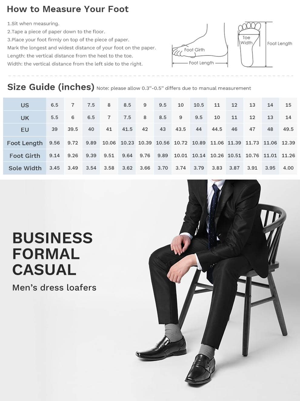 Men's Lined Dress Loafers Formal Shoes Men Dress Loafer Shoe Slip On
