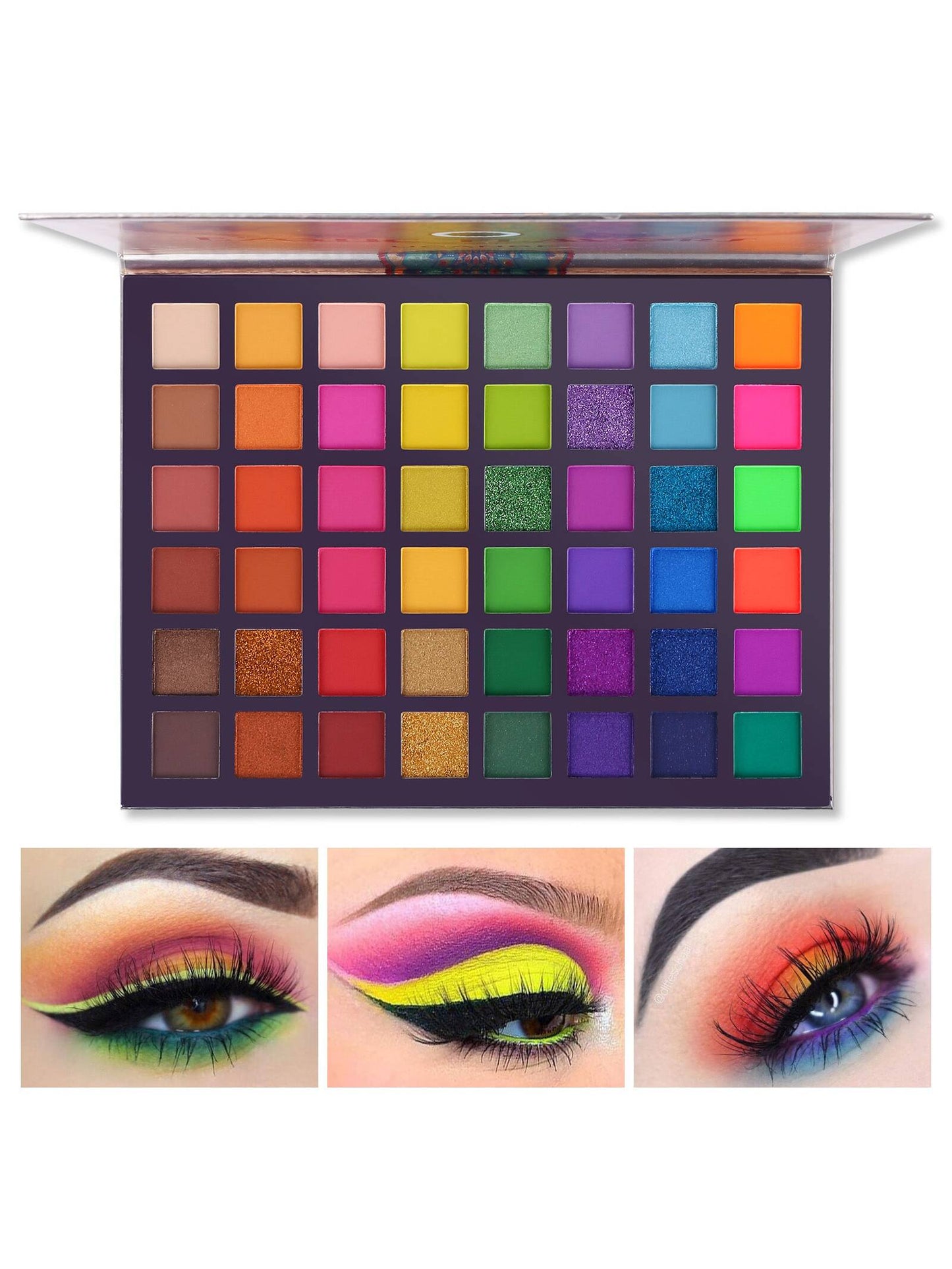 UCANBE 48-Color Eyeshadow Palette: High-Pigmented Matte, Shimmer & Glitter for Versatile Looks Default Title Default Title-