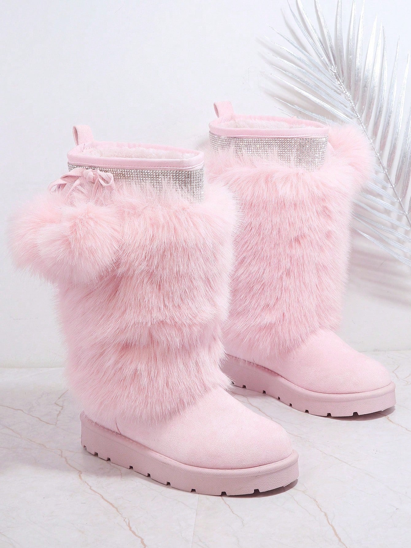 Fuzzy Slip-On Boots for the Perfect Winter Escape Black / US5.5 Black / US6