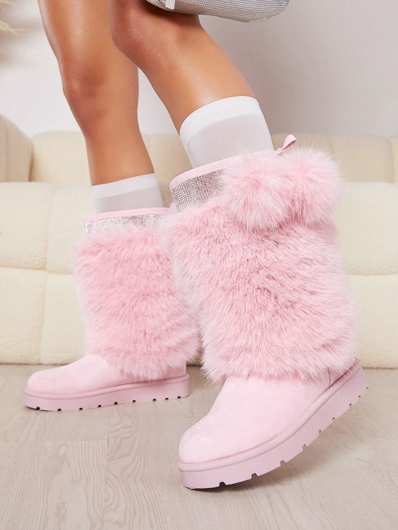 Fuzzy Slip-On Boots for the Perfect Winter Escape Black / US5.5 Black / US6