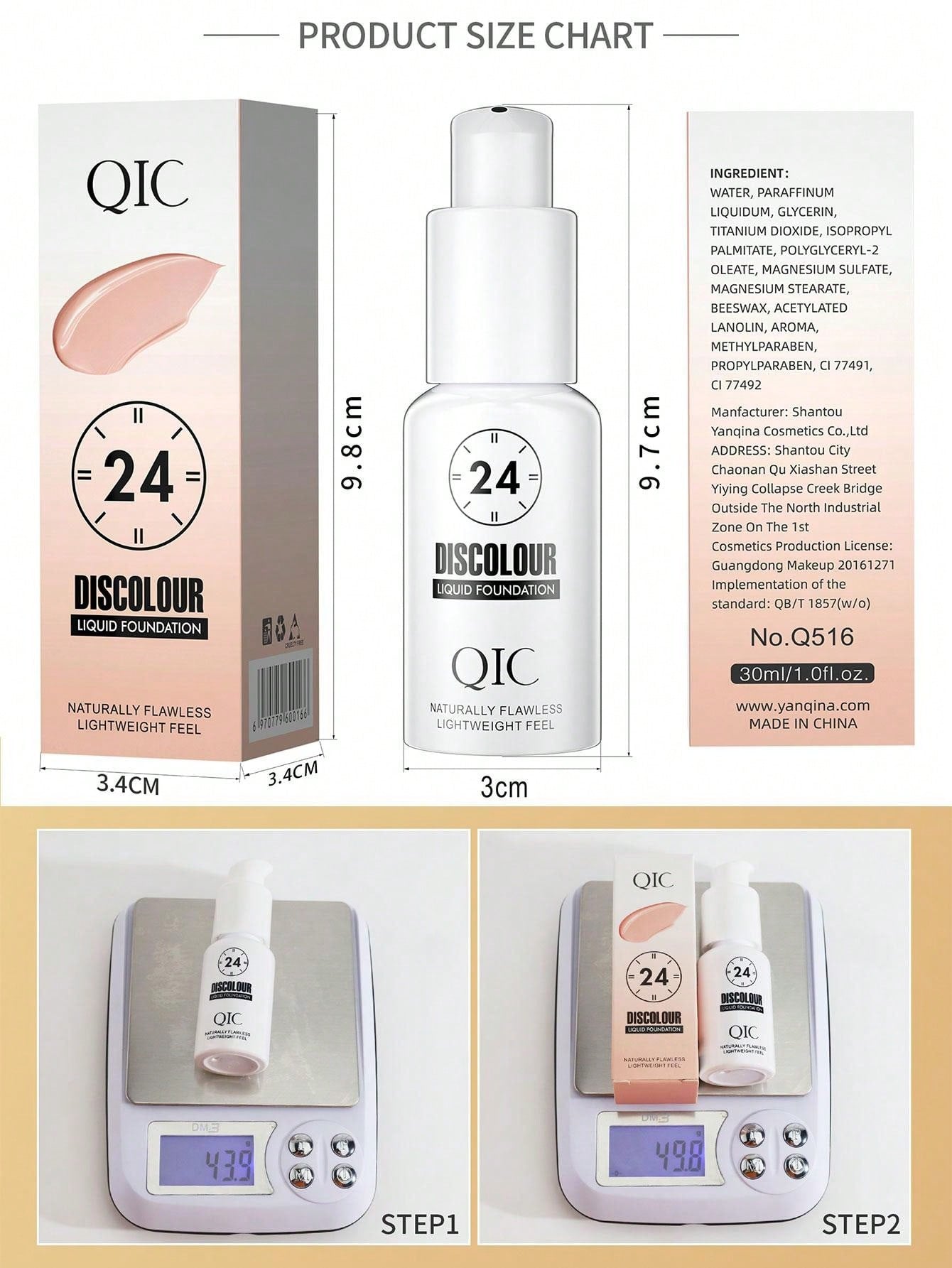 Color-Changing Foundation: Flawless BB Cream for All Skin Tones – Moisturizing and Wrinkle-Hiding Concealer Default Title Default Title-