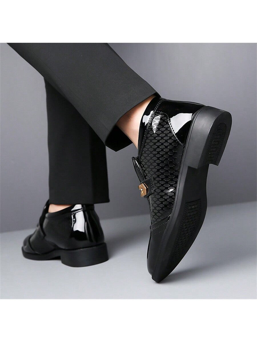 Men's Plus Size Casual PU Leather Slip-On Sports Shoes with Soft Sole – Trendy Comfort Black / CN38 Black / CN39