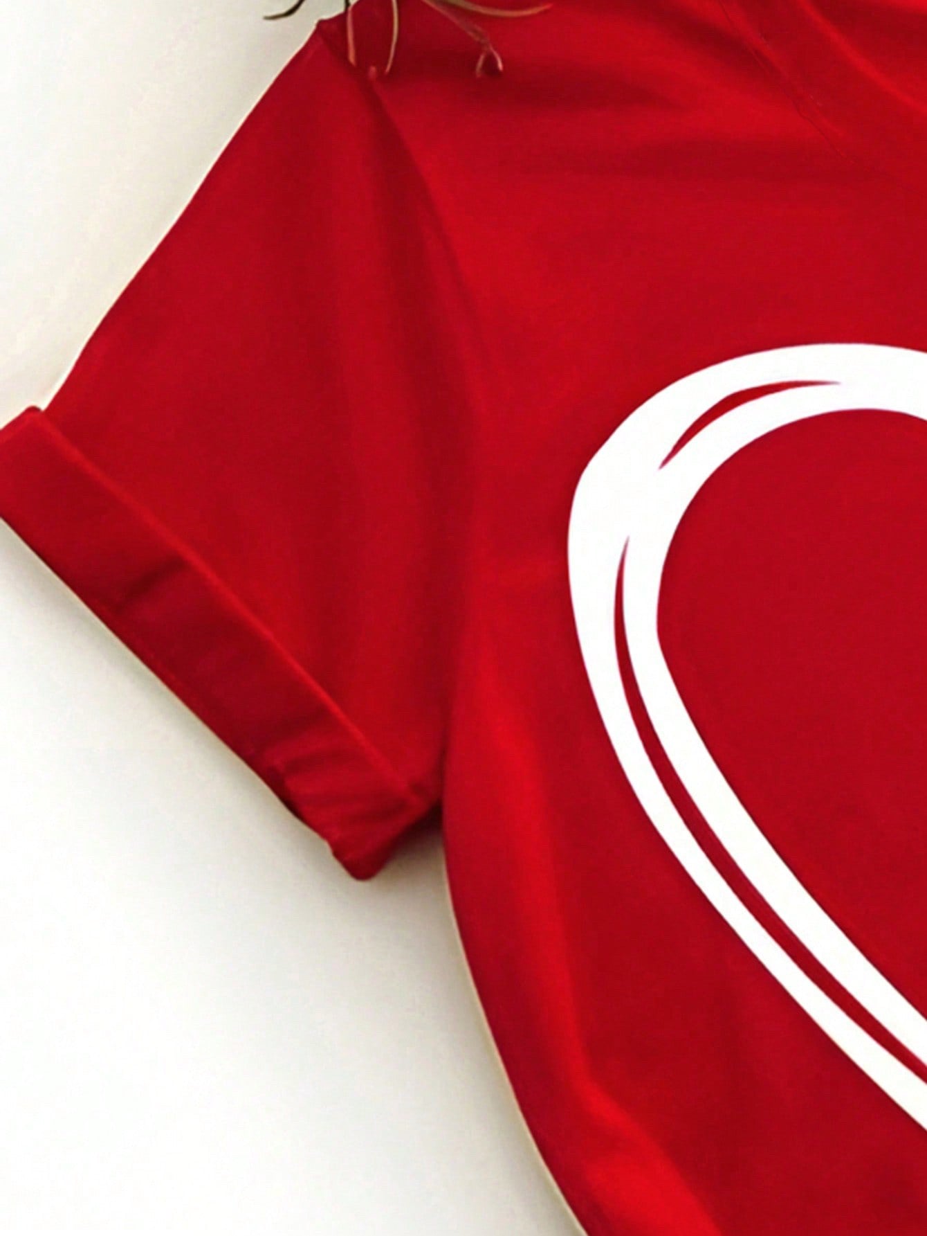 Chic & Comfy: Girls' Casual Valentine’s Day Red T-Shirt - Perfect for Every Occasion! 8-9Y 10-11Y