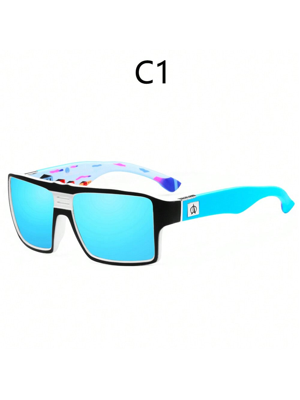 VIAHDA Squared Polarized Fashion Sunglasses – Trendy Outdoor Shades for Men C1 C2