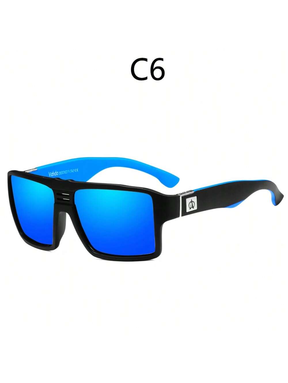 VIAHDA Squared Polarized Fashion Sunglasses – Trendy Outdoor Shades for Men C1 C2