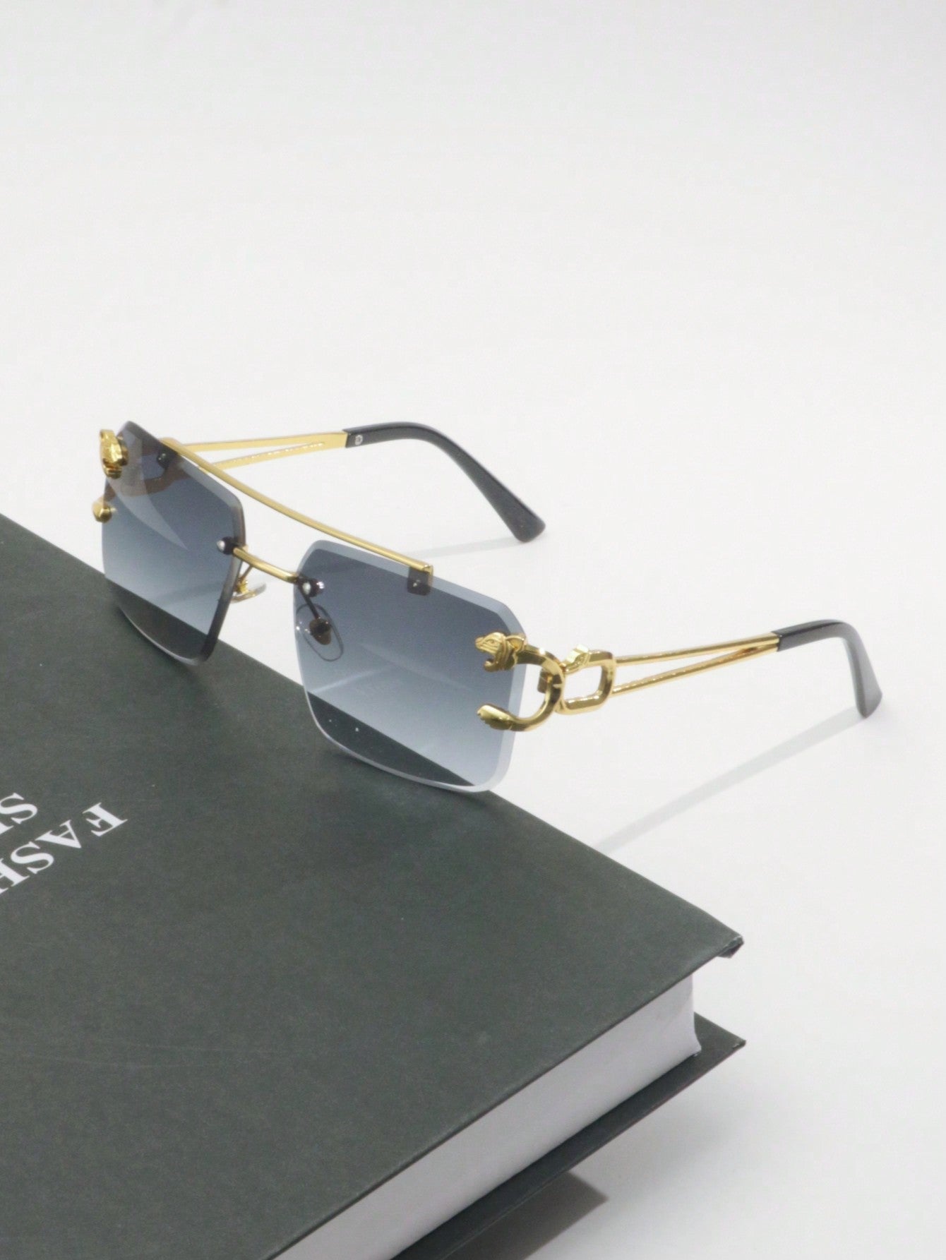 Chic Rimless Fashion Glasses for Men – Stylish Shades for Every Occasion Color-2 Color-3