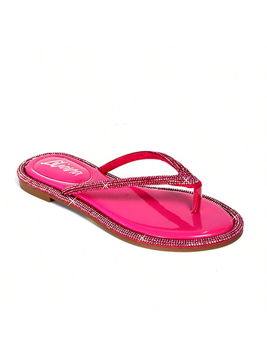 Sparkling Rhinestone Thong Sandals – Elegant Summer Footwear for Every Occasion