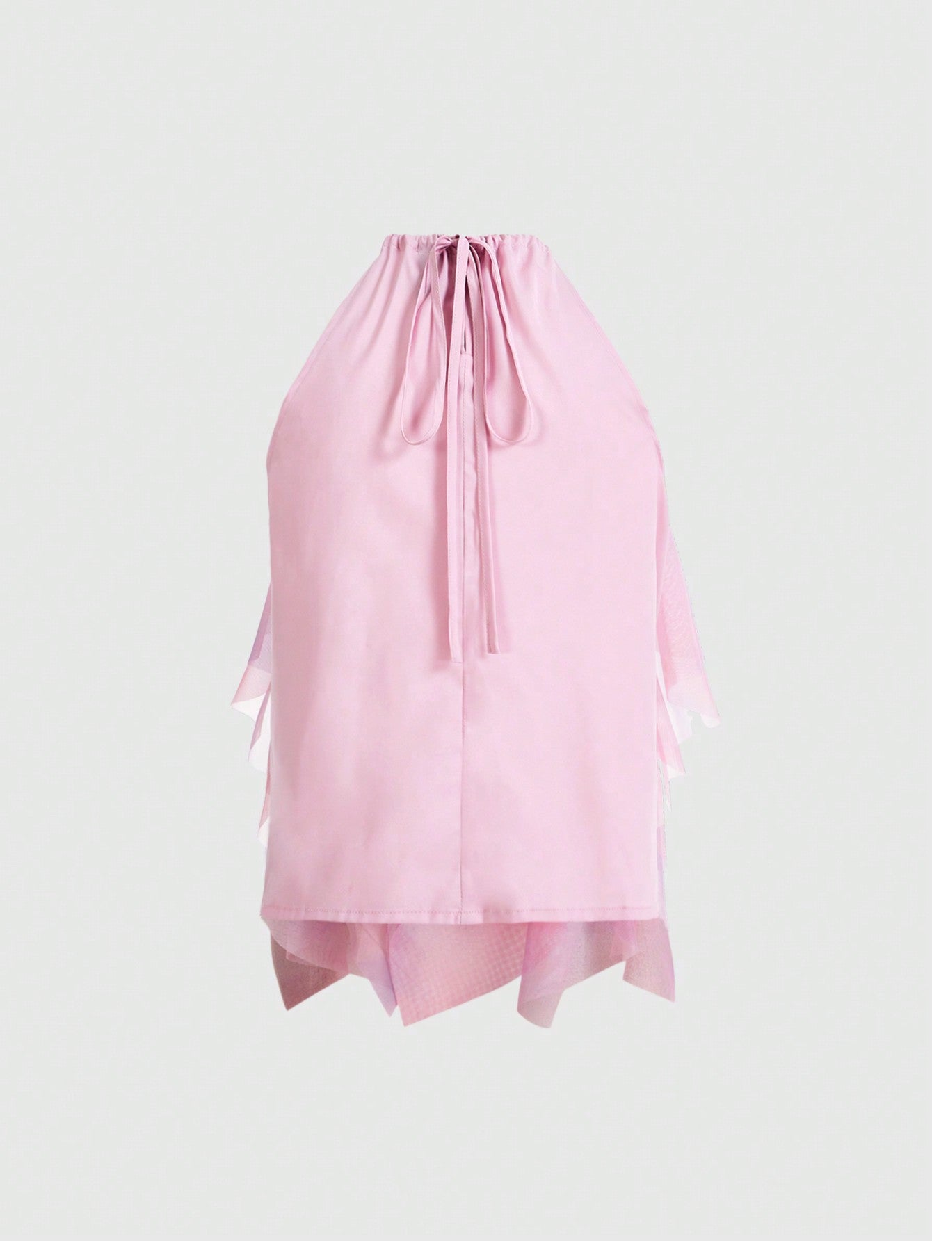 Whimsical Charm:Tie-Dye Ruffled Women's Tank Top