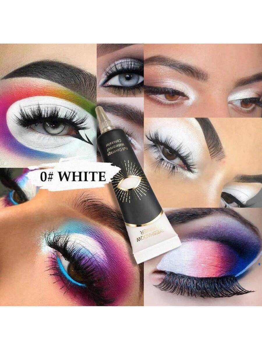 12ML Ivory Eyeshadow Base Cream - Perfect Primer for Long-Lasting Eye Makeup - Fashionqueene.com