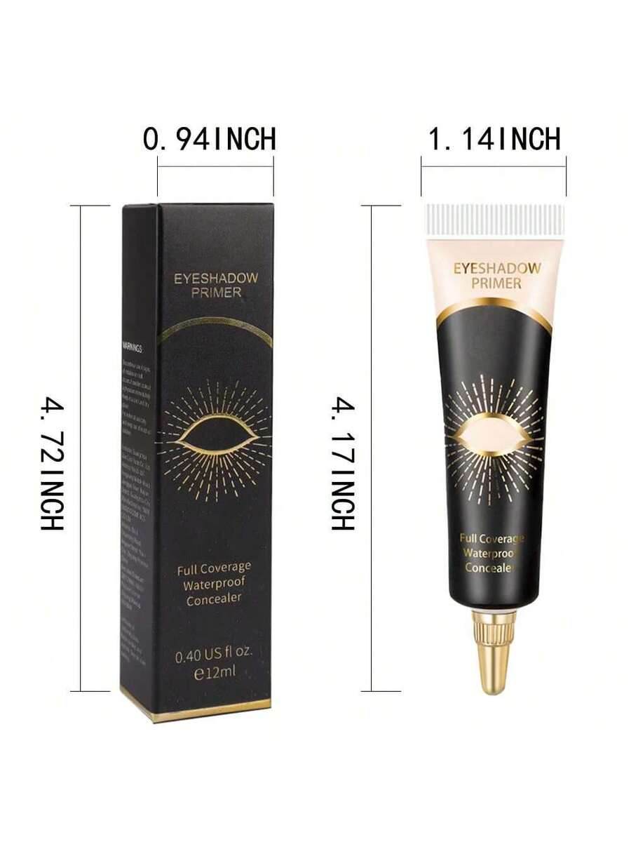 12ML Ivory Eyeshadow Base Cream - Perfect Primer for Long-Lasting Eye Makeup - Fashionqueene.com