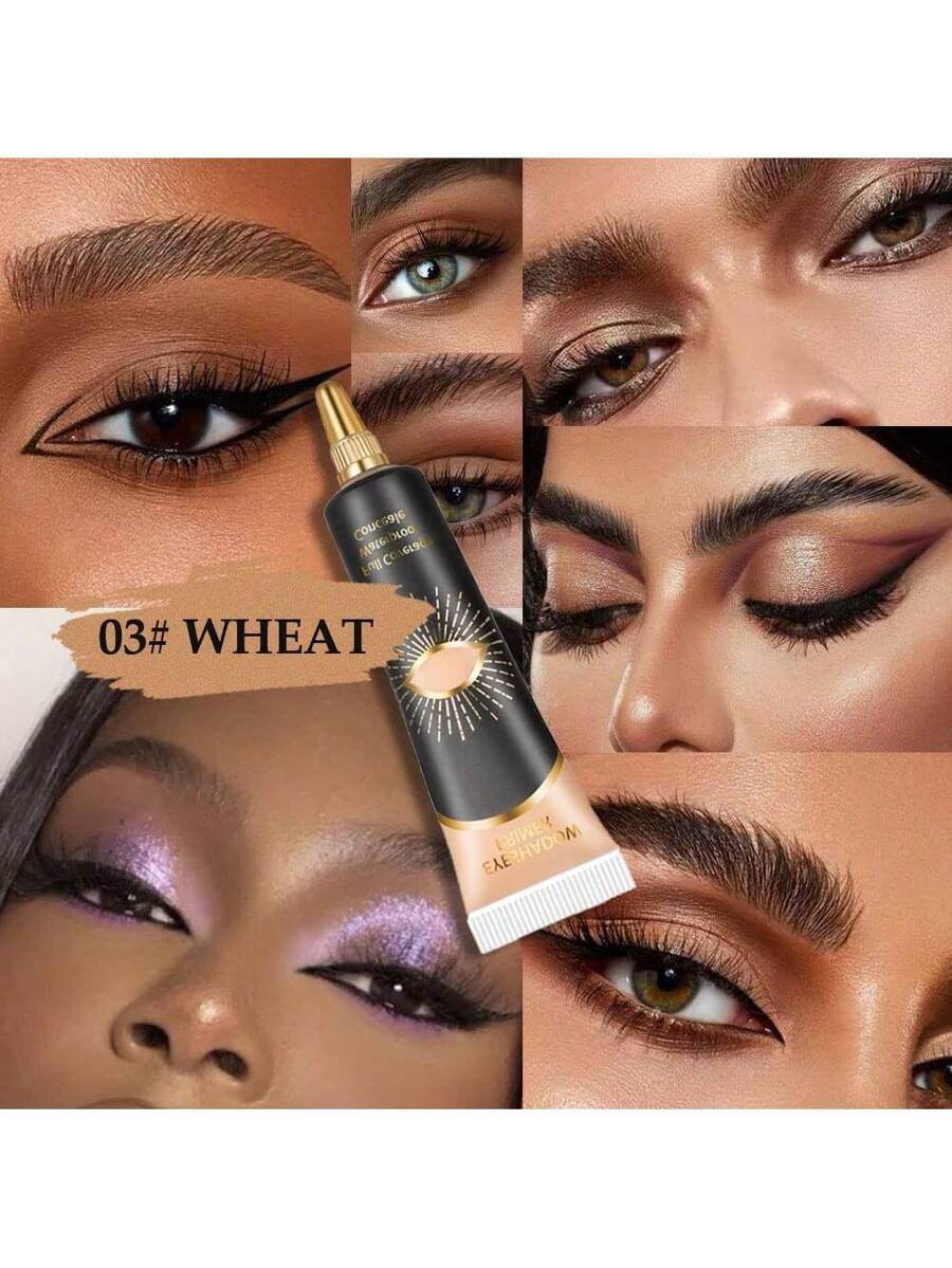 12ML Ivory Eyeshadow Base Cream - Perfect Primer for Long-Lasting Eye Makeup - Fashionqueene.com