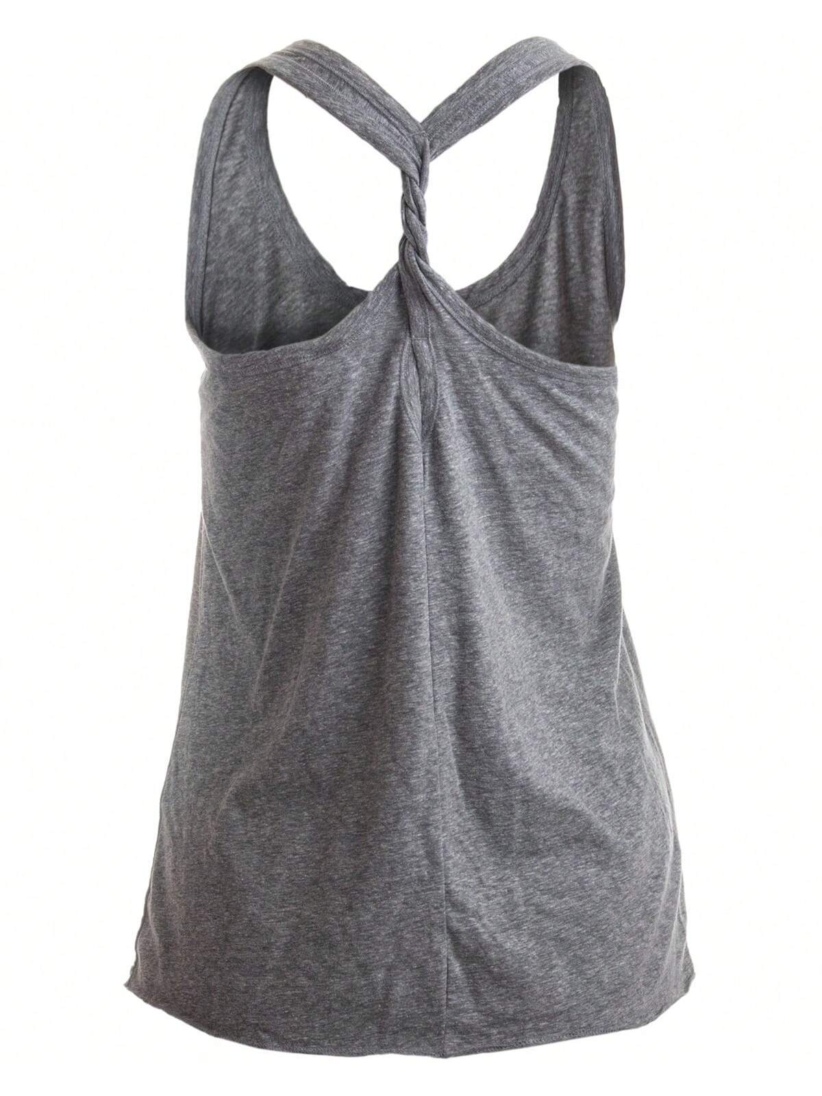 Vintage Vibes: Women's Relaxed Fit Racerback Tank Top for Yoga & Lounging Blue / S Blue / M Blue / L Blue / S-Blue / M-Blue / L-Blue / XL-Blue / XXL-Grey / S-Grey / M-Grey / L-Grey / XL-Grey / XXL-