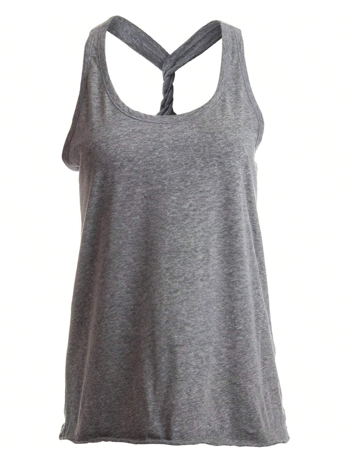 Vintage Vibes: Women's Relaxed Fit Racerback Tank Top for Yoga & Lounging Blue / S Blue / M Blue / L Blue / S-Blue / M-Blue / L-Blue / XL-Blue / XXL-Grey / S-Grey / M-Grey / L-Grey / XL-Grey / XXL-