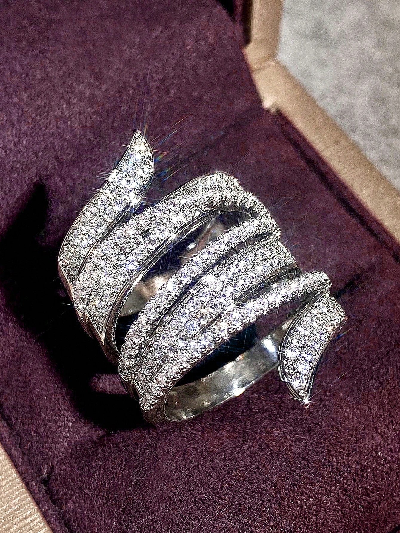 Elegant Cubic Zirconia Ring for Women – Perfect for Weddings 6 / Silver 7 / Silver