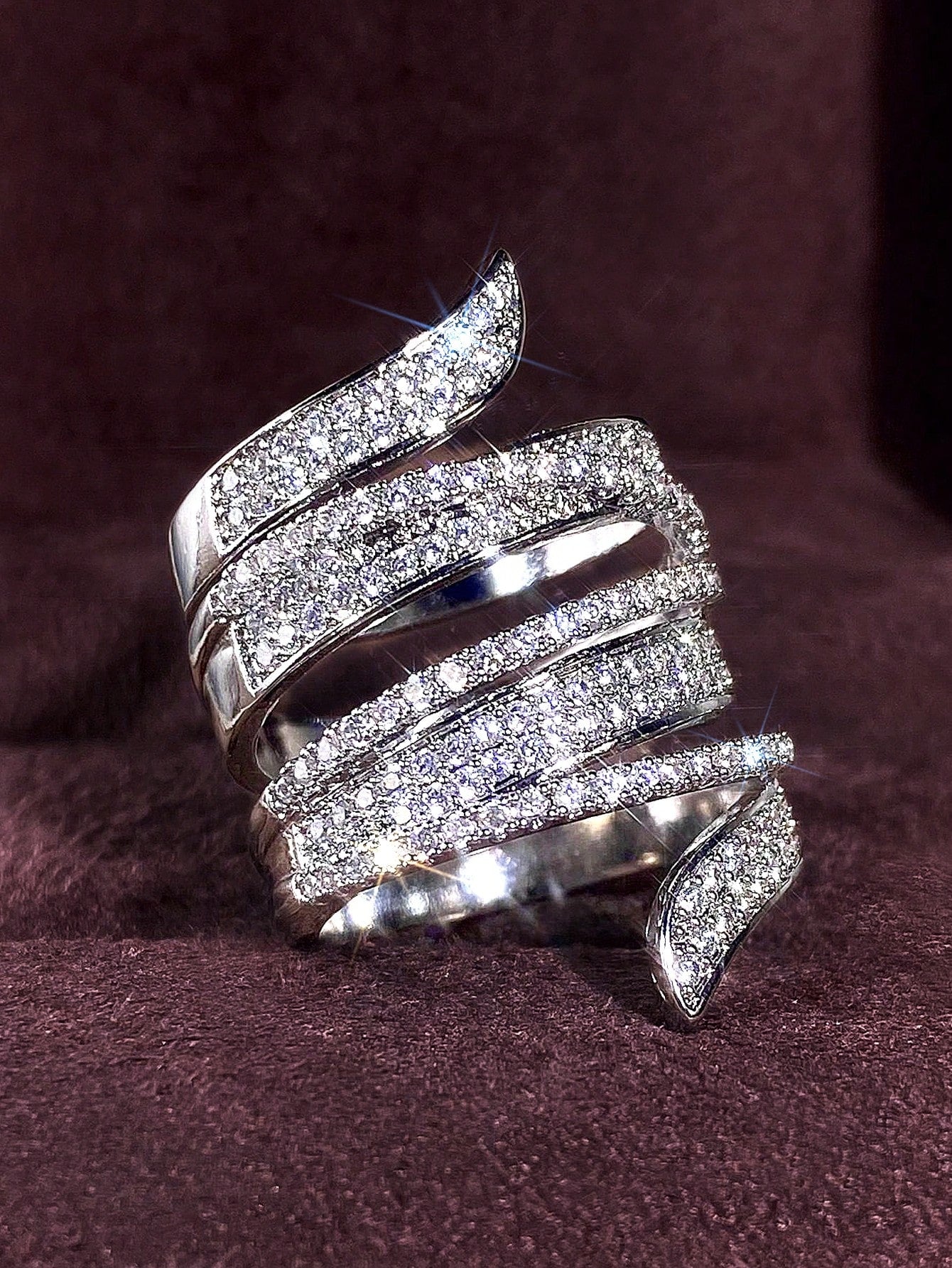 Elegant Cubic Zirconia Ring for Women – Perfect for Weddings 6 / Silver 7 / Silver