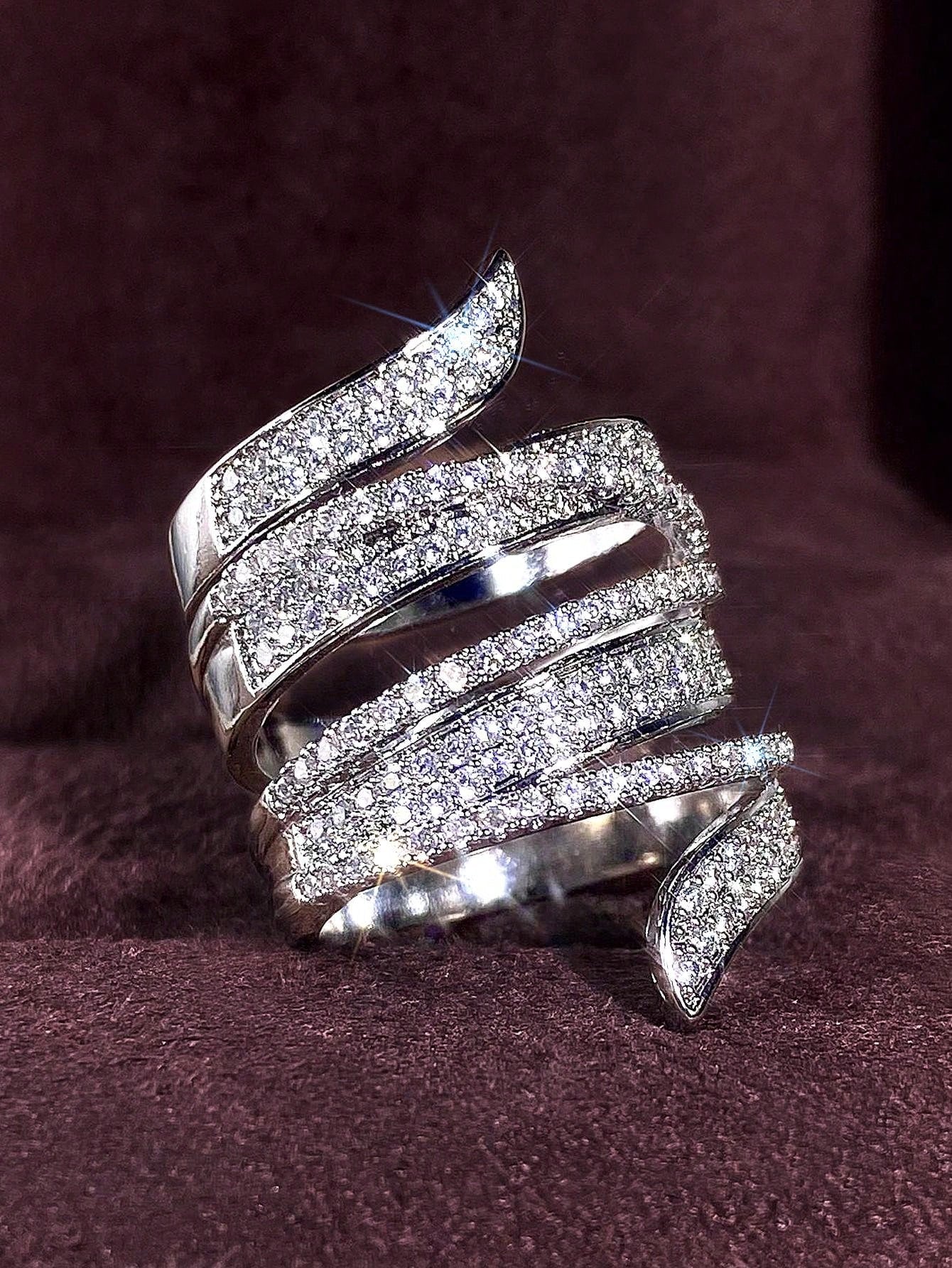 Elegant Cubic Zirconia Ring for Women – Perfect for Weddings 6 / Silver 7 / Silver