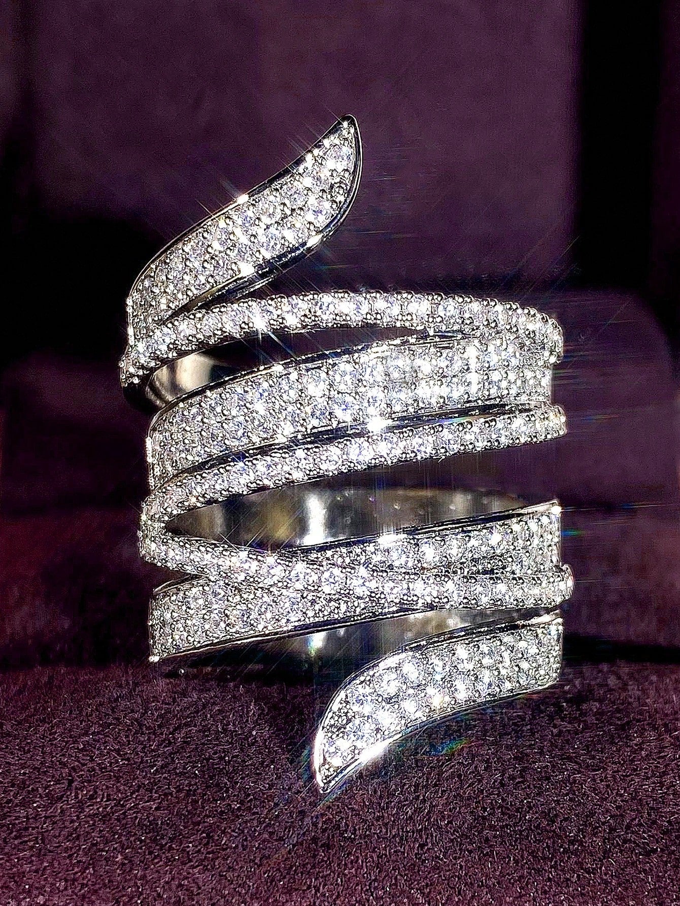Elegant Cubic Zirconia Ring for Women – Perfect for Weddings 6 / Silver 7 / Silver