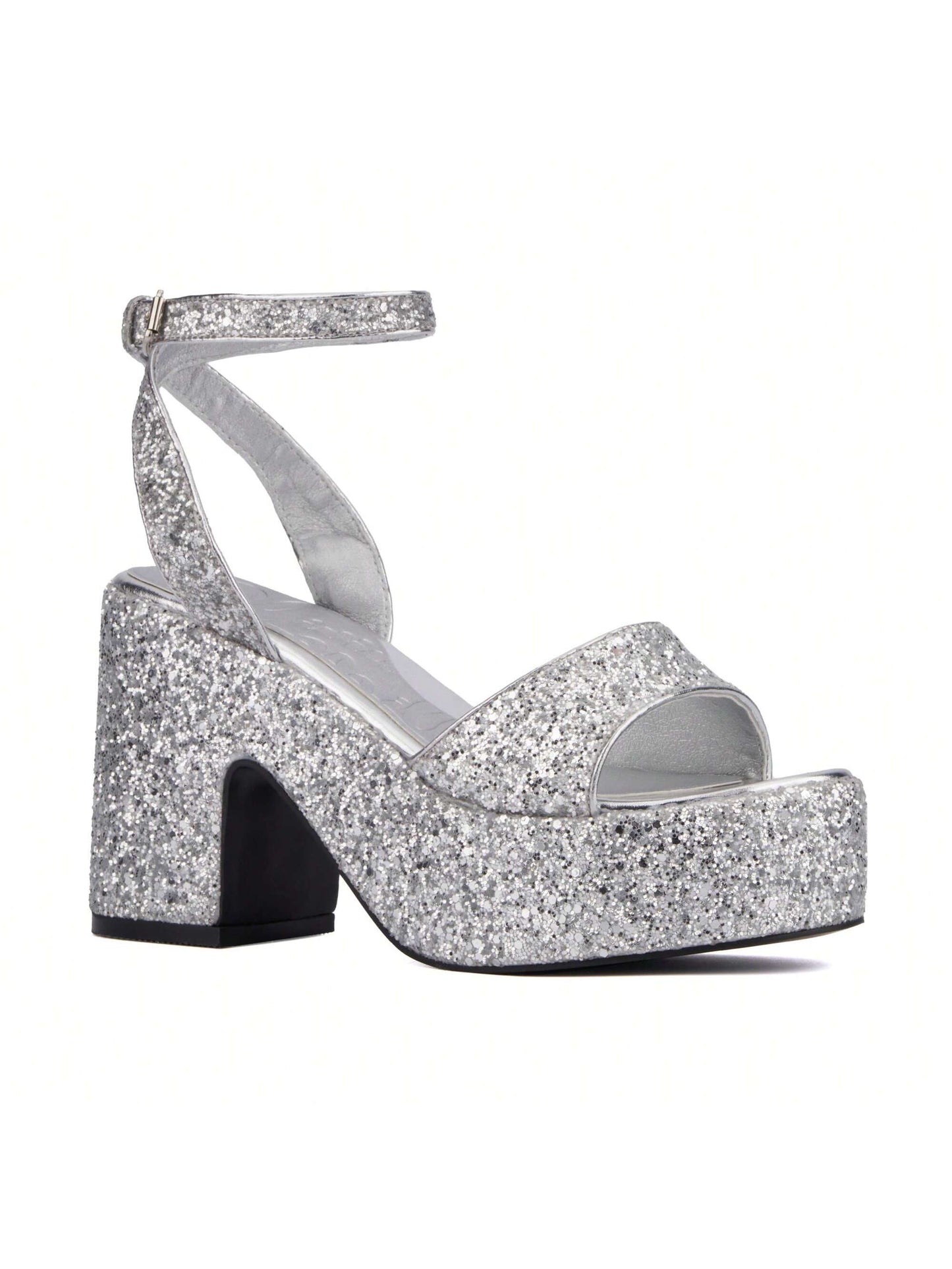 Olivia Miller Women's Capricorn Chic Platform Heels – Elevate Your Style! Silver / US6 Silver / US6.5
