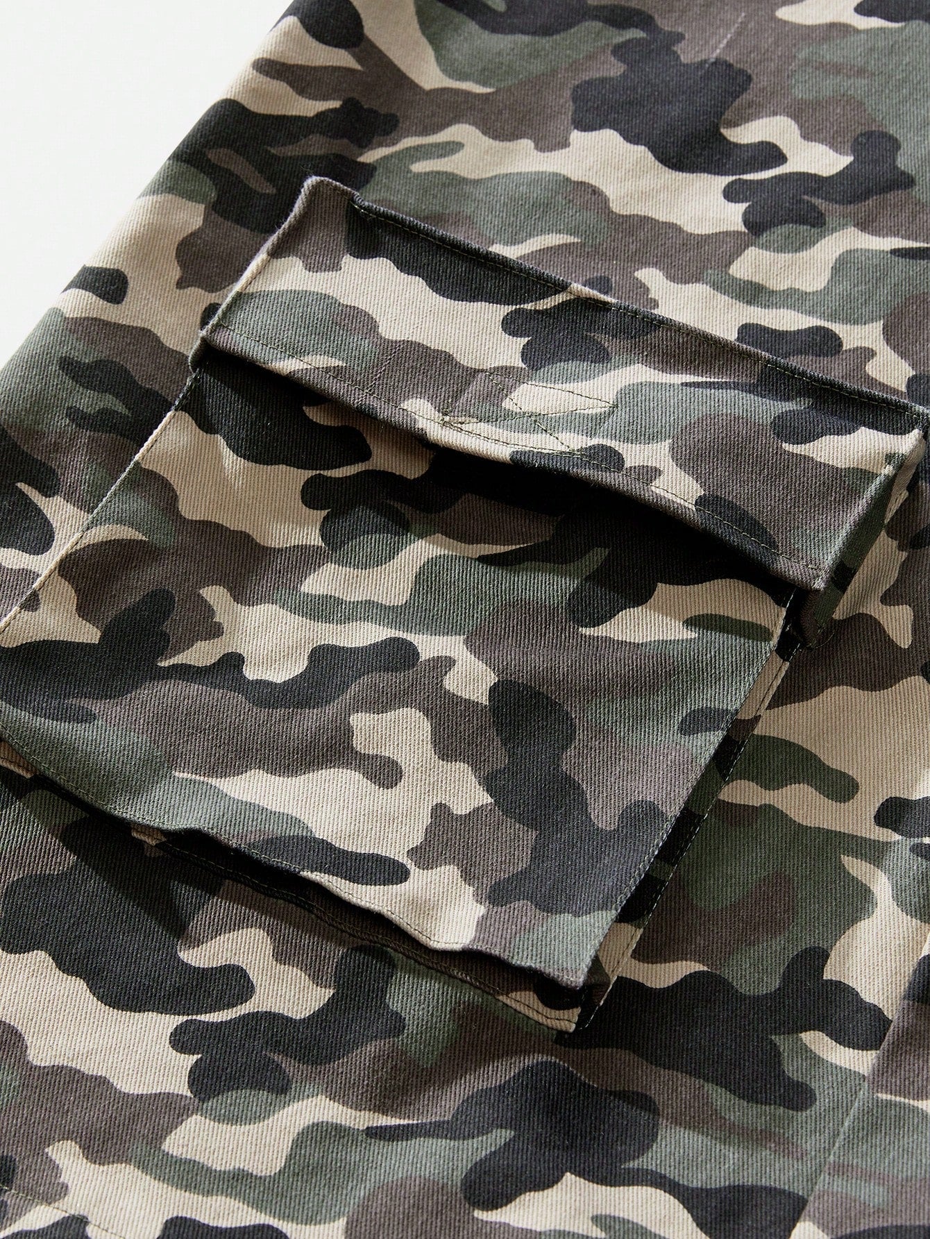 Men's Casual Camouflage Woven Suspender Trousers S M
