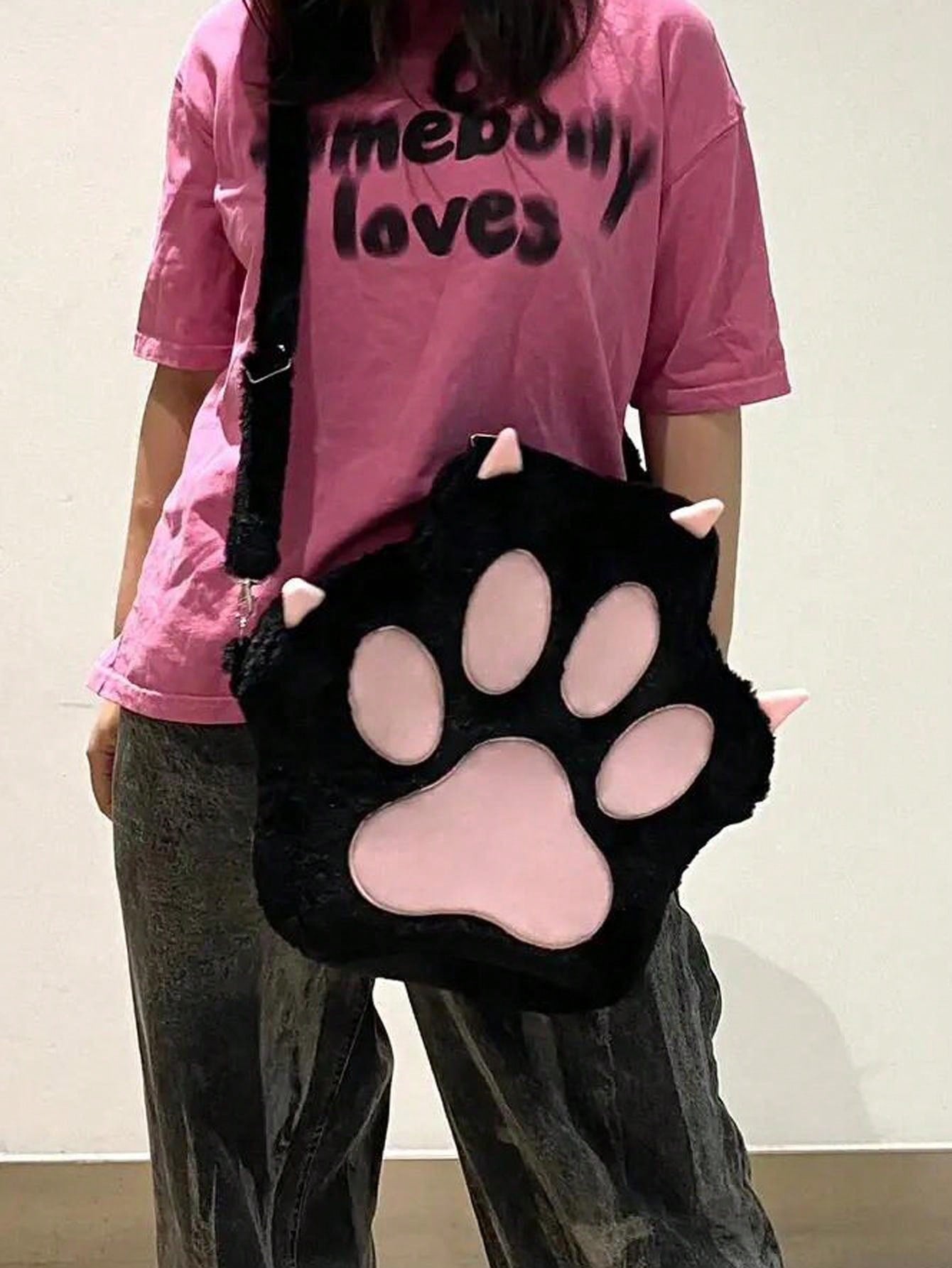 Adorable Cat Paw Plush Backpack: The Perfect Personalized Gift for Trendy Girls! Default Title Default Title-