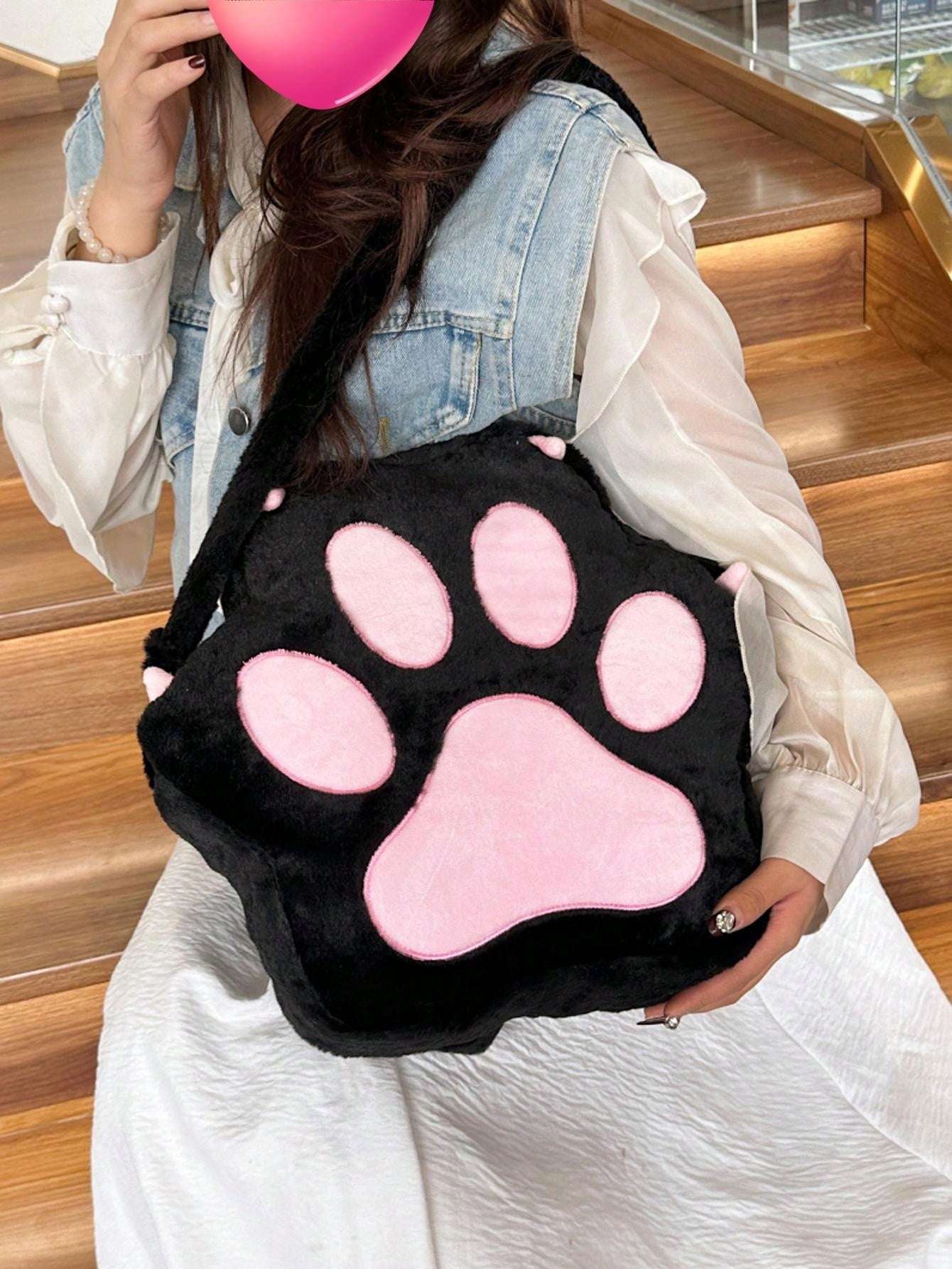 Adorable Cat Paw Plush Backpack: The Perfect Personalized Gift for Trendy Girls! Default Title Default Title-