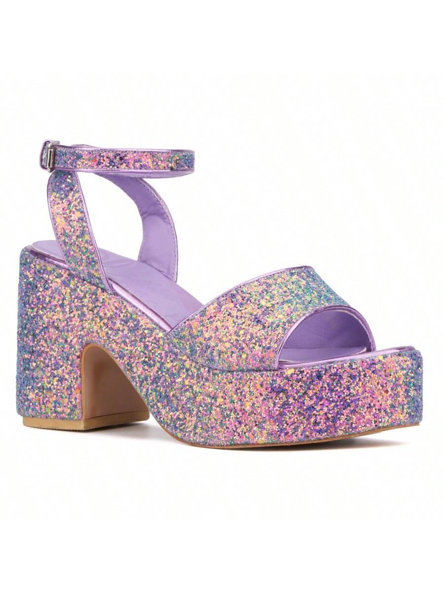 Olivia Miller Women's Capricorn Chic Platform Heels – Elevate Your Style! Silver / US6 Silver / US6.5