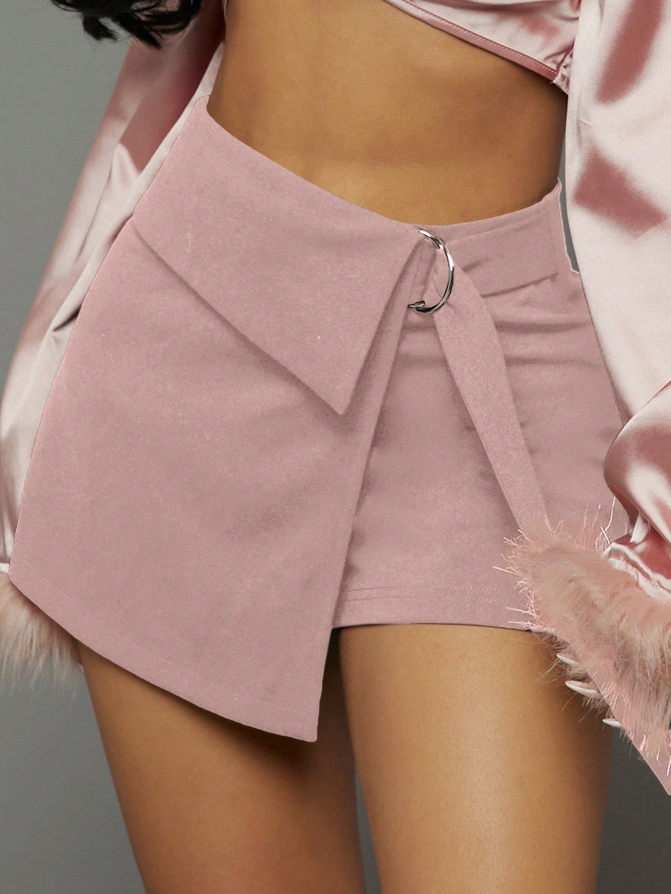 Chic Haute O-Ring Detail Foldover Wrap Skort for Effortless Style Black / XS Black / S Black / M Black / XS-Black / S-Black / M-Black / L-Rust Brown / XS-Rust Brown / S-Rust Brown / M-Rust Brown / L-Burgundy / XS-Burgundy / S-Burgundy / M-Burgundy / L-Camel / XS-Camel / S-Camel / M-Camel / L-Grey / XS-Grey / S-Grey / M-Grey / L-Dark Green / XS-Dark Green / S-Dark Green / M-Dark Green / L-Blue / XS-Blue / S-Blue / M-Blue / L-Dusty Pink / XS-Dusty Pink / S-Dusty Pink / M-Dusty Pink / L-