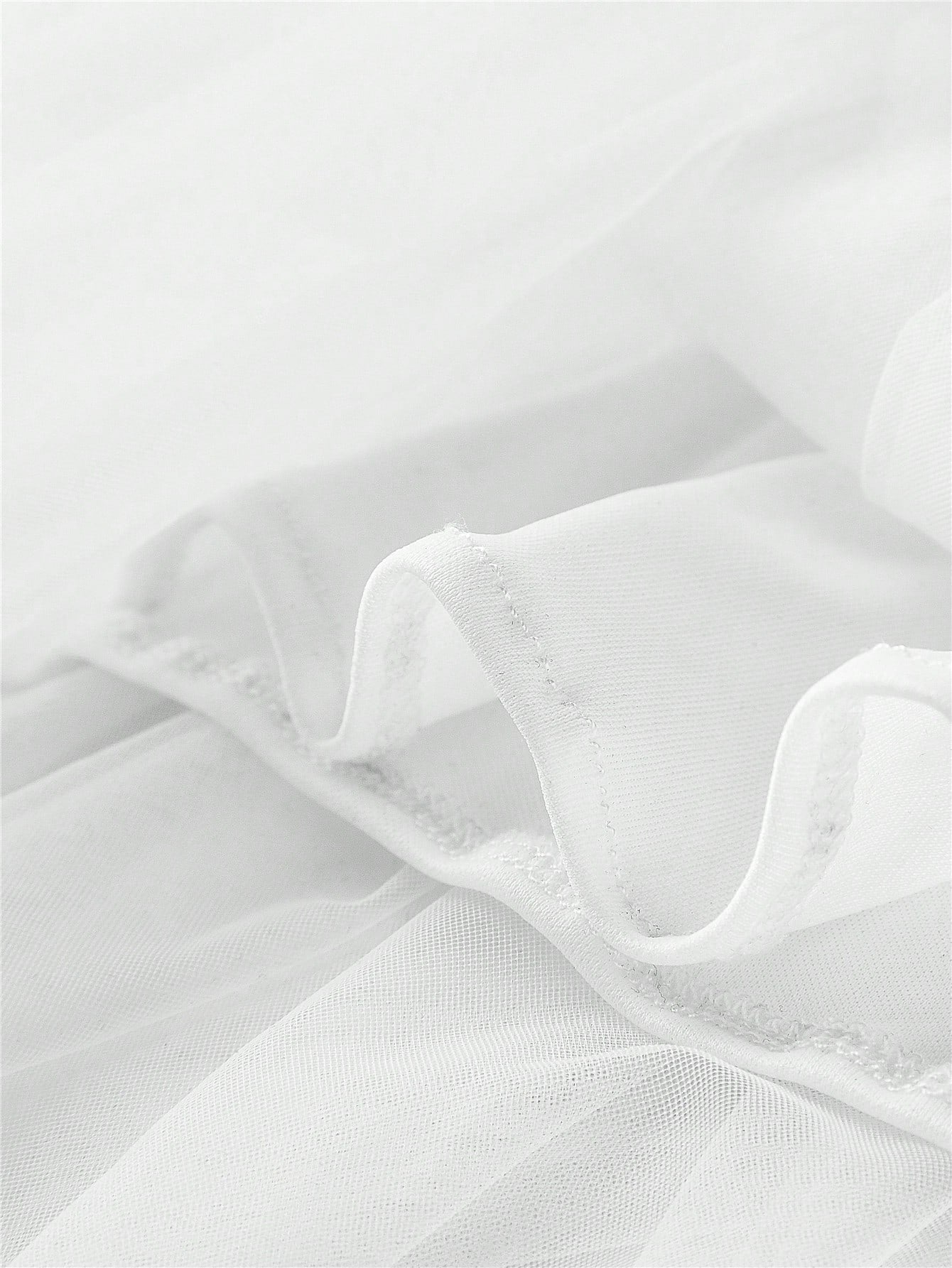 Denim Skirt with Mesh Contrast for Effortless Date Nights XS S M XS-S-M-L-XL-