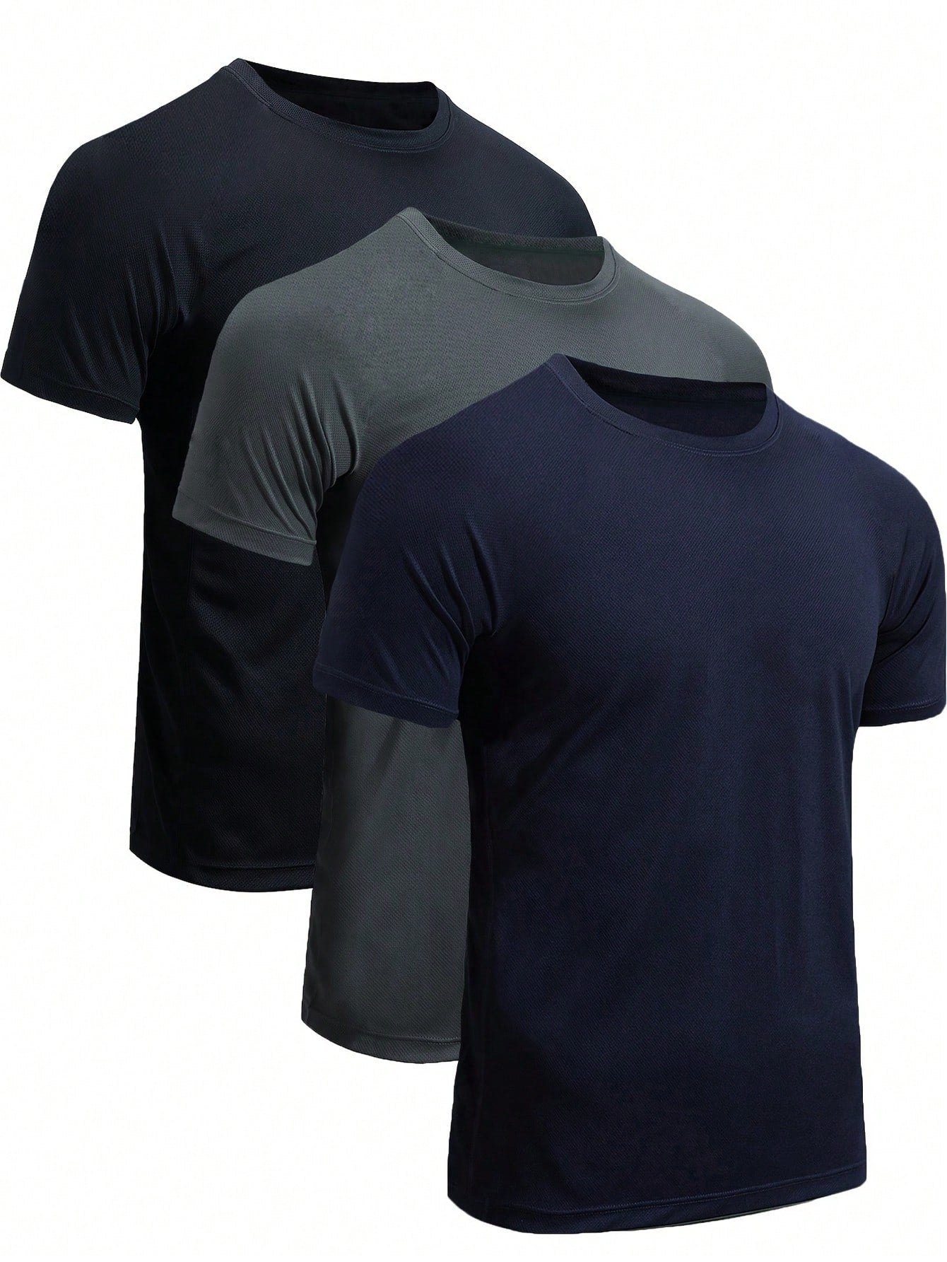 Men's Summer Essential: Solid Color Casual Short Sleeve T-Shirt Black / XS Black / S