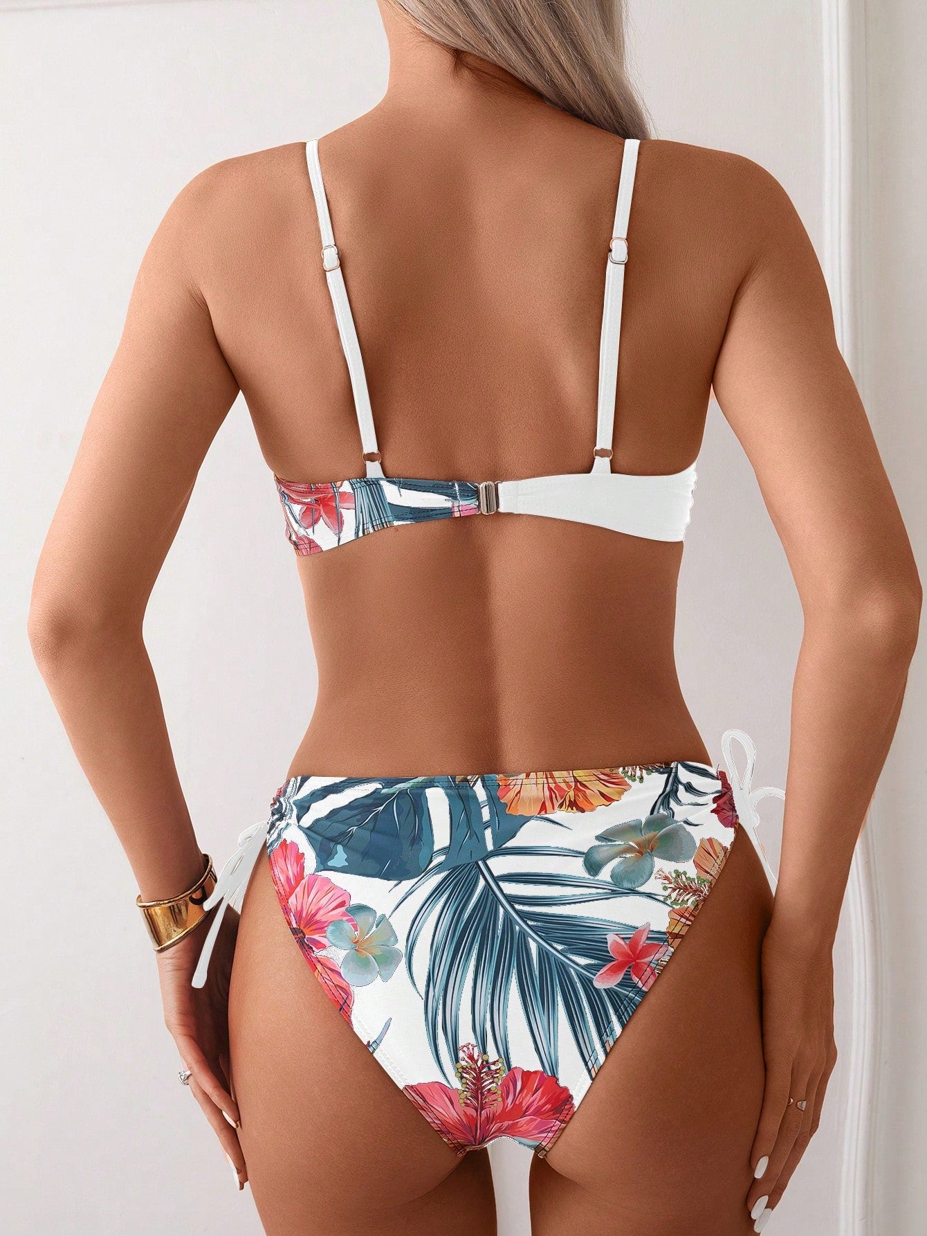 Floral Charm Underwire Push-Up High-Waisted Bikini Set - Perfect for Summer Fun! Multicolor / S Multicolor / M Multicolor / L Multicolor / S-Multicolor / M-Multicolor / L-Multicolor / XL-Green / S-Green / M-Green / L-Green / XL-Multicolor-2 / S-Multicolor-2 / M-Multicolor-2 / L-Multicolor-2 / XL-