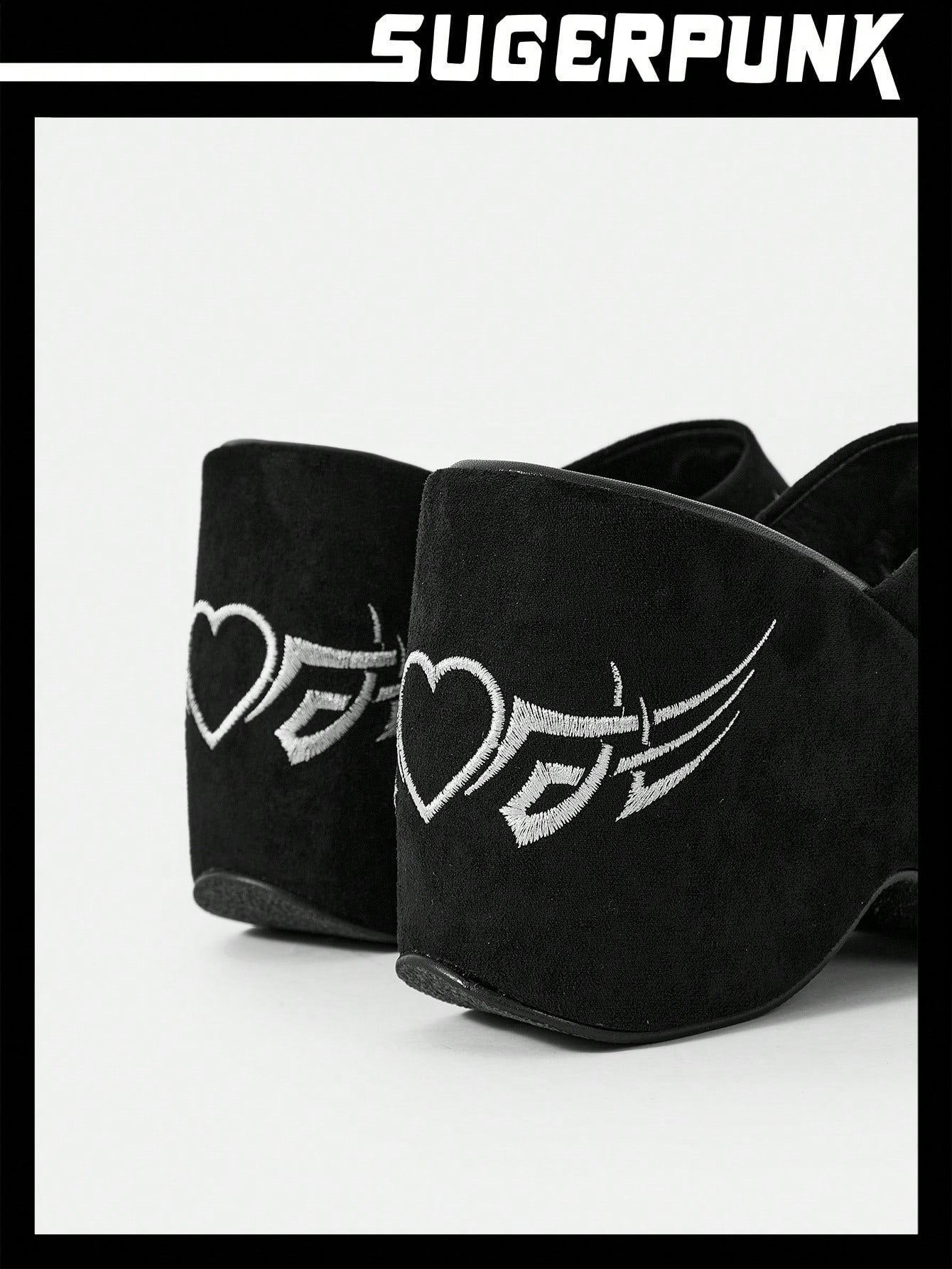 Women's Black Woven Floral Platform Wedges - Perfect Summer Sandals for Y2K