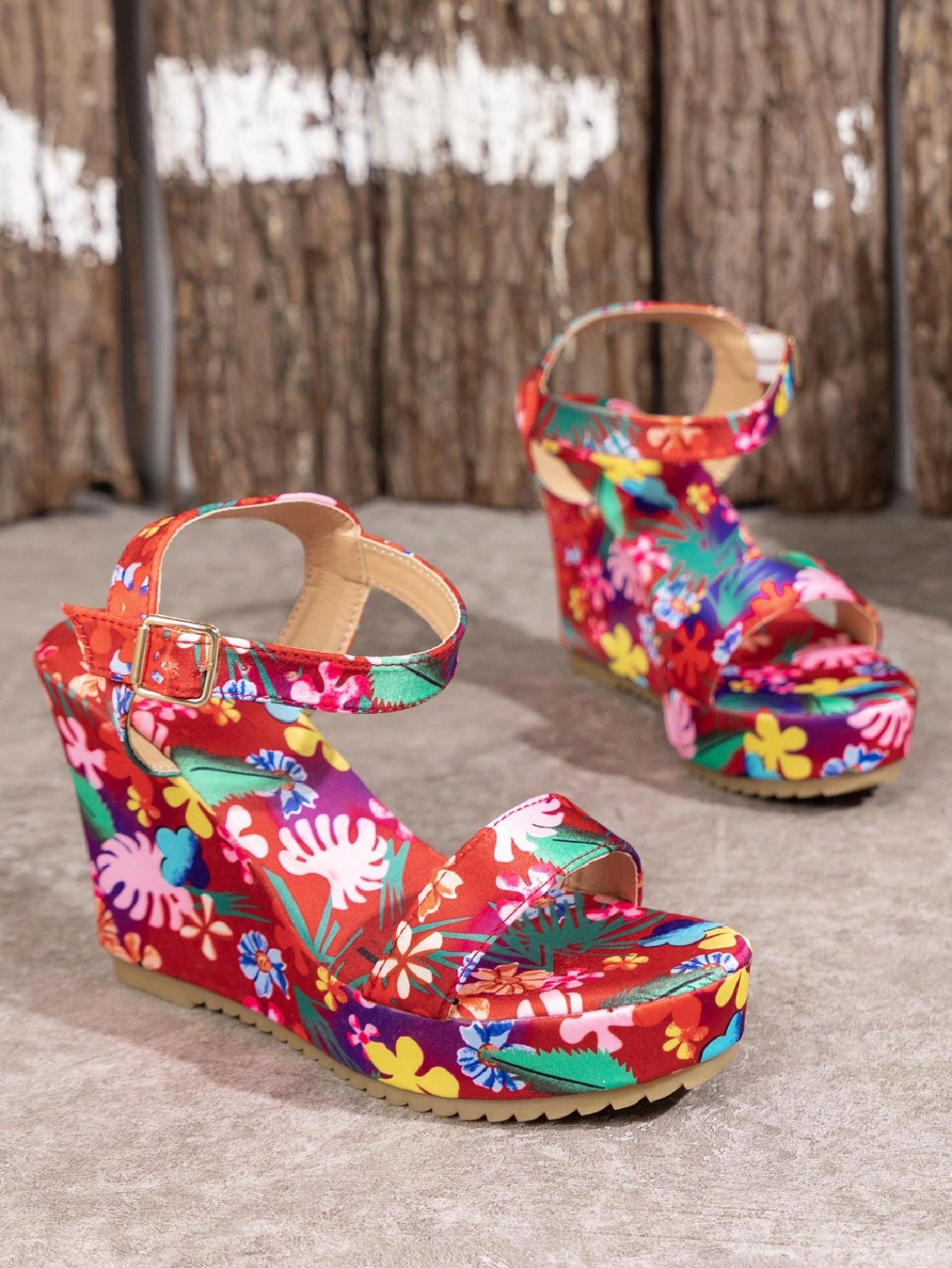 Vibrant Wedge Platform Sandals - Chic Summer Footwear for Every Occasion!