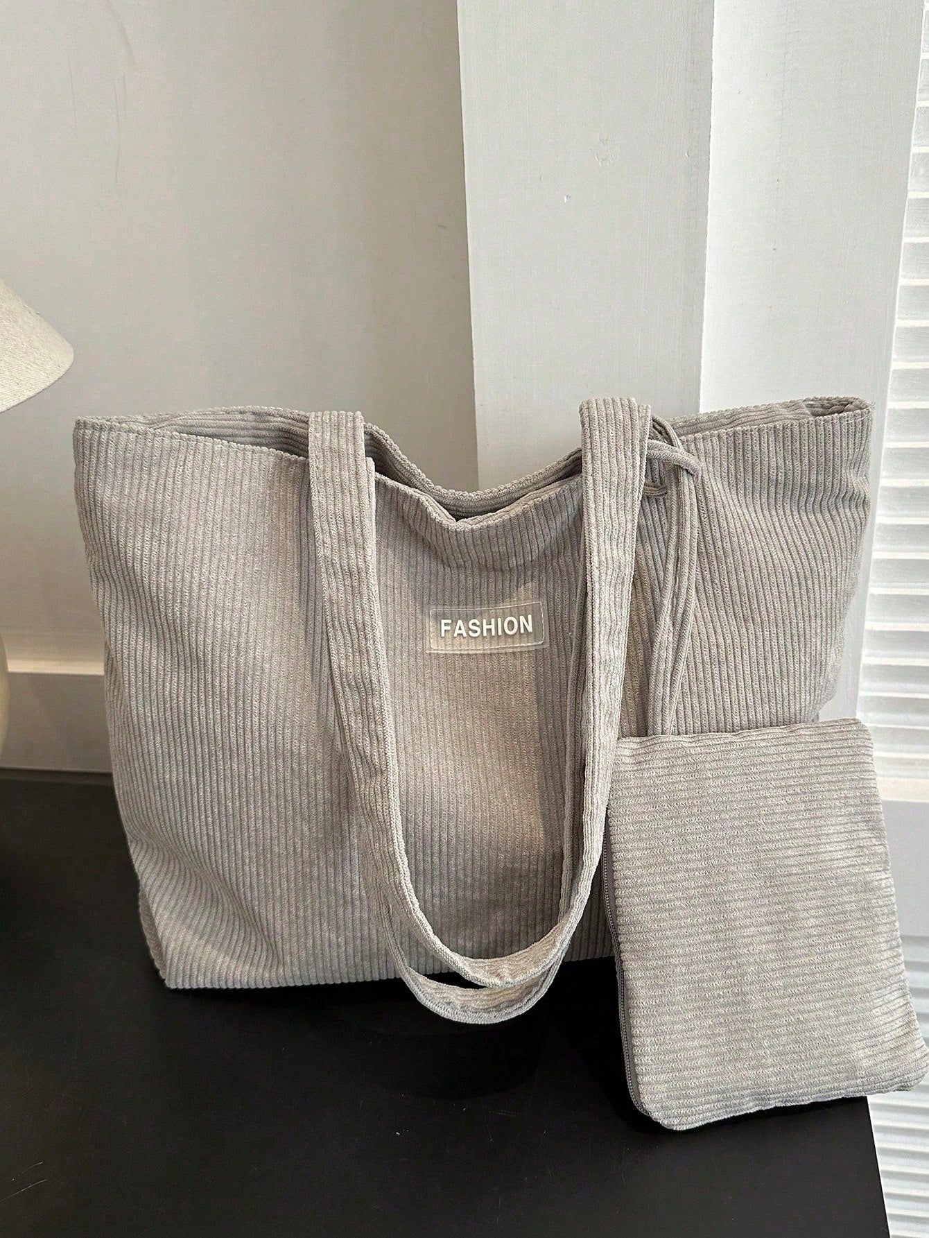 Spacious Corduroy Tote Bag – Perfect for Fall & Winter Adventures! Black / one-size Beige / one-size Grey / one-size Black / one-size-Beige / one-size-Grey / one-size-Blue / one-size-Black-2 / one-size-Beige-3 / one-size-Grey-4 / one-size-Green / one-size-Brown / one-size-Purple / one-size-Blue-5 / one-size-Beige-6 / one-size-Pink / one-size-Pink-7 / one-size-Black-8 / one-size-Grey-9 / one-size-Brown-10 / one-size-Dark Grey / one-size-Grey-11 / one-size-