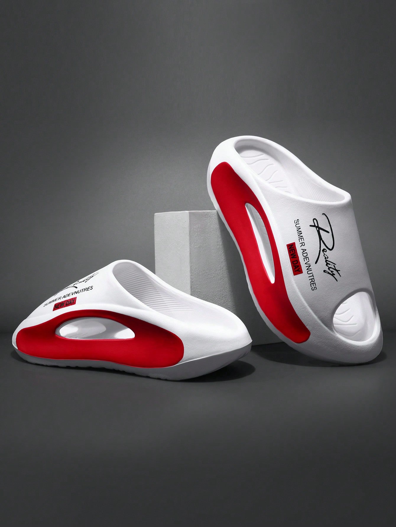 Trendy Comfort: Leyfu Men's Autumn Slip-On Sandals for Casual Daily Wear CN36-37 CN38-39