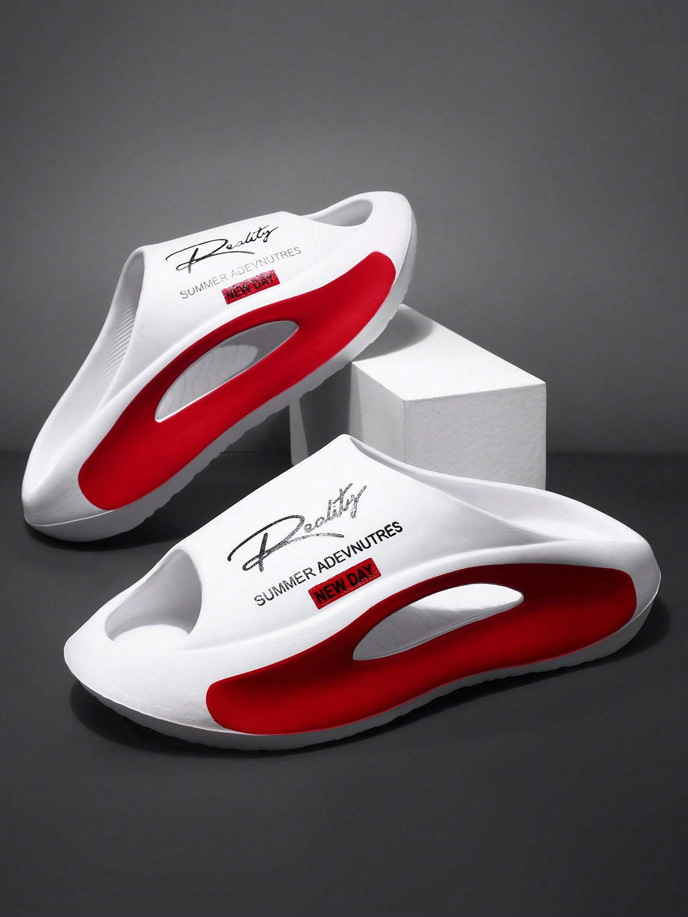 Trendy Comfort: Leyfu Men's Autumn Slip-On Sandals for Casual Daily Wear CN36-37 CN38-39