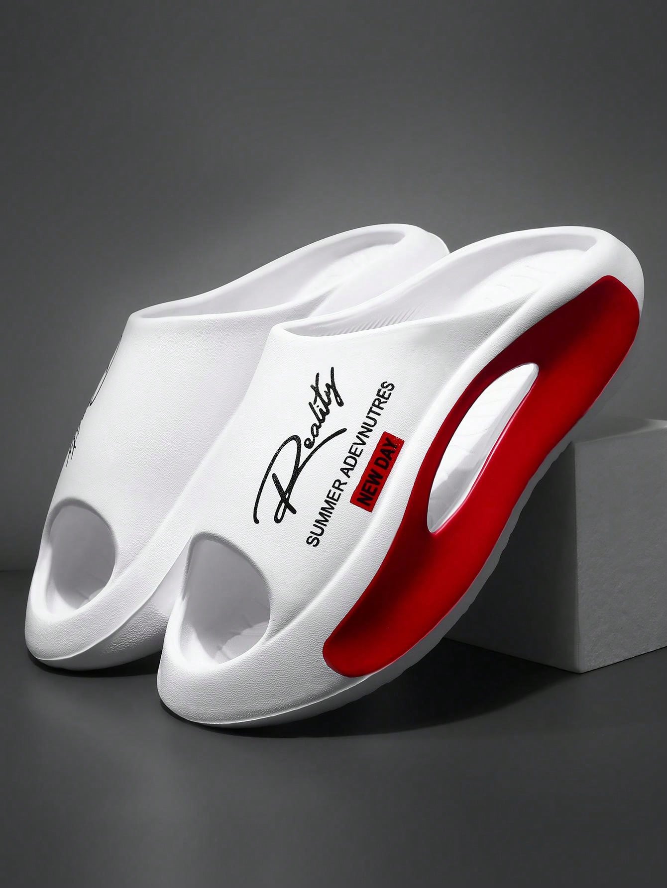 Trendy Comfort: Leyfu Men's Autumn Slip-On Sandals for Casual Daily Wear CN36-37 CN38-39