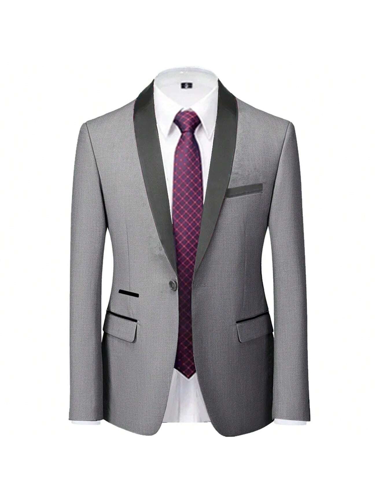 Elegant Men's 3-Piece Slim Fit Tuxedo Set - Perfect for Weddings Black / XXS Black / XS