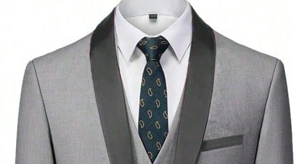 Elegant Men's 3-Piece Slim Fit Tuxedo Set - Perfect for Weddings Black / XXS Black / XS