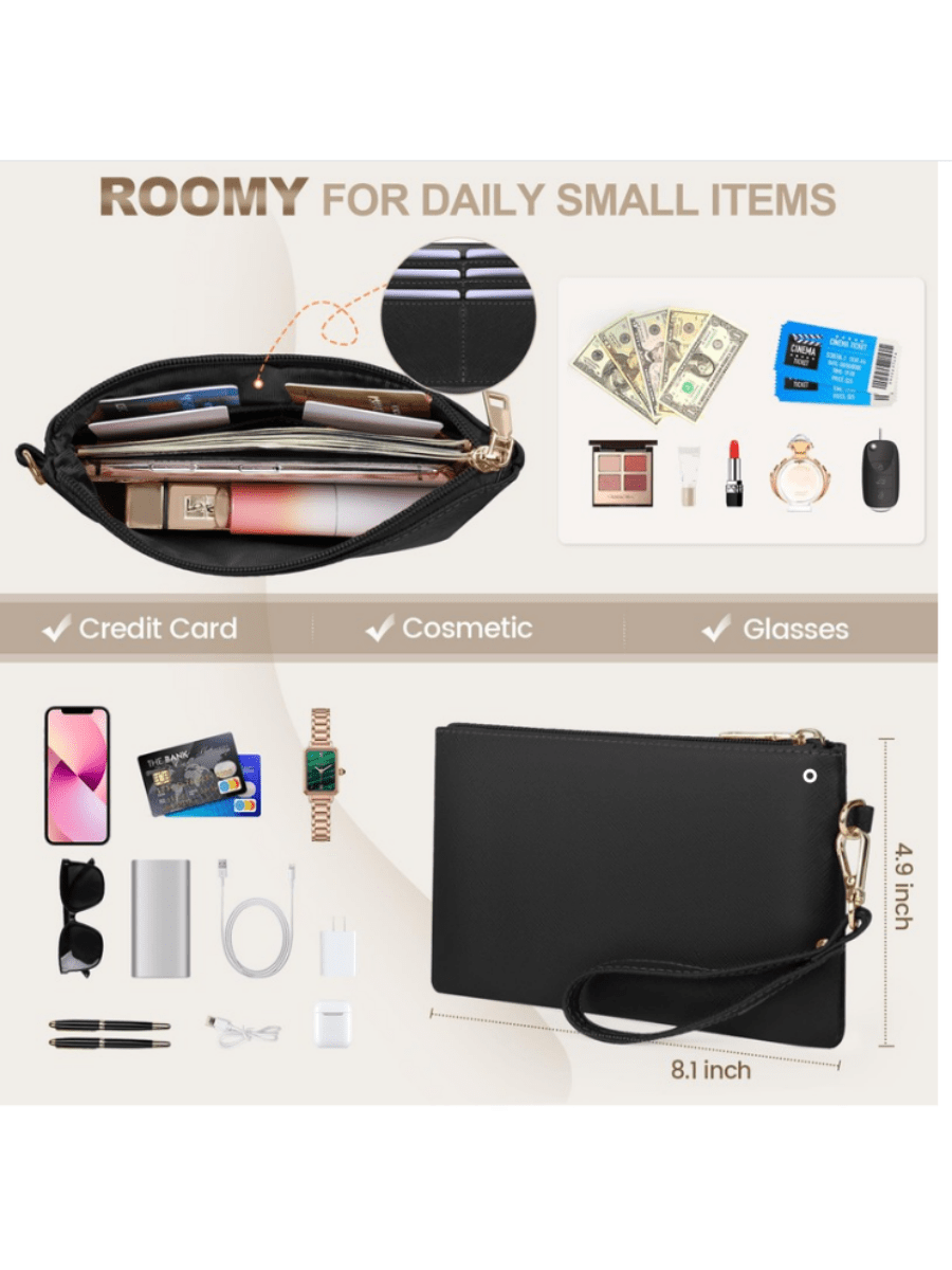 PLANEE Diamond Steel Clip Crossbody Bag: Versatile Chic for Office, Travel & Everyday Elegance Khaki Black