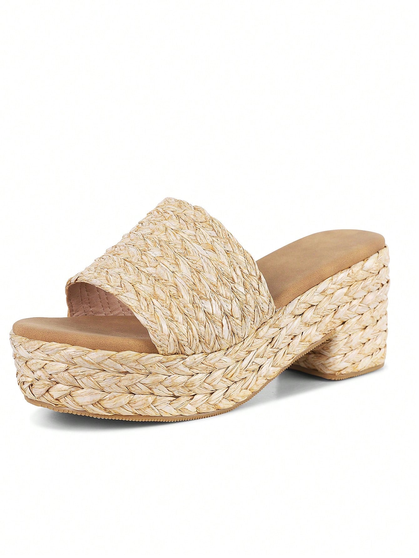 Chic Summer Espadrille Platform Sandals – Stylish Open-Toe Wedge Slides for Beach Adventures Gold / US6 Gold / US7