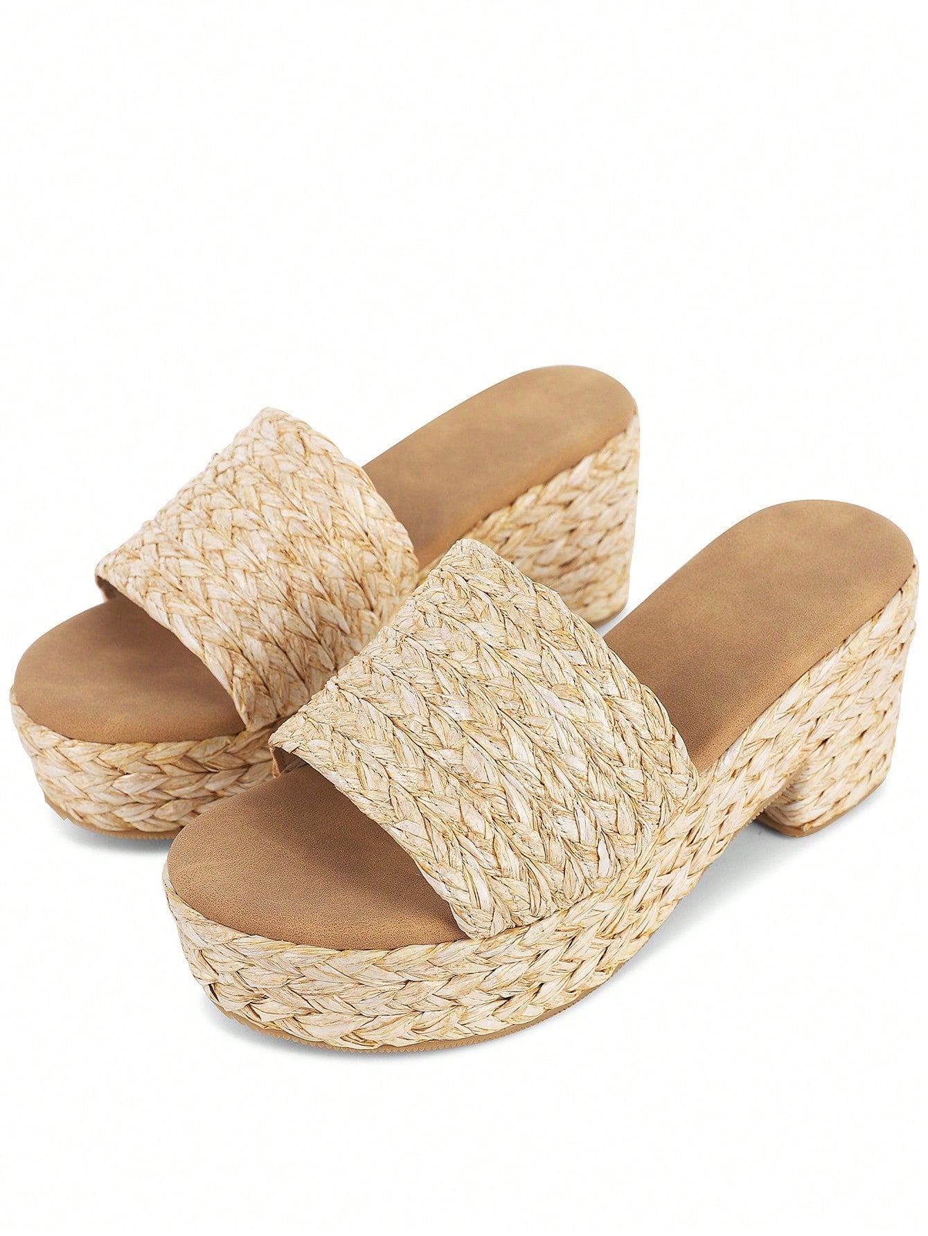 Chic Summer Espadrille Platform Sandals – Stylish Open-Toe Wedge Slides for Beach Adventures Gold / US6 Gold / US7