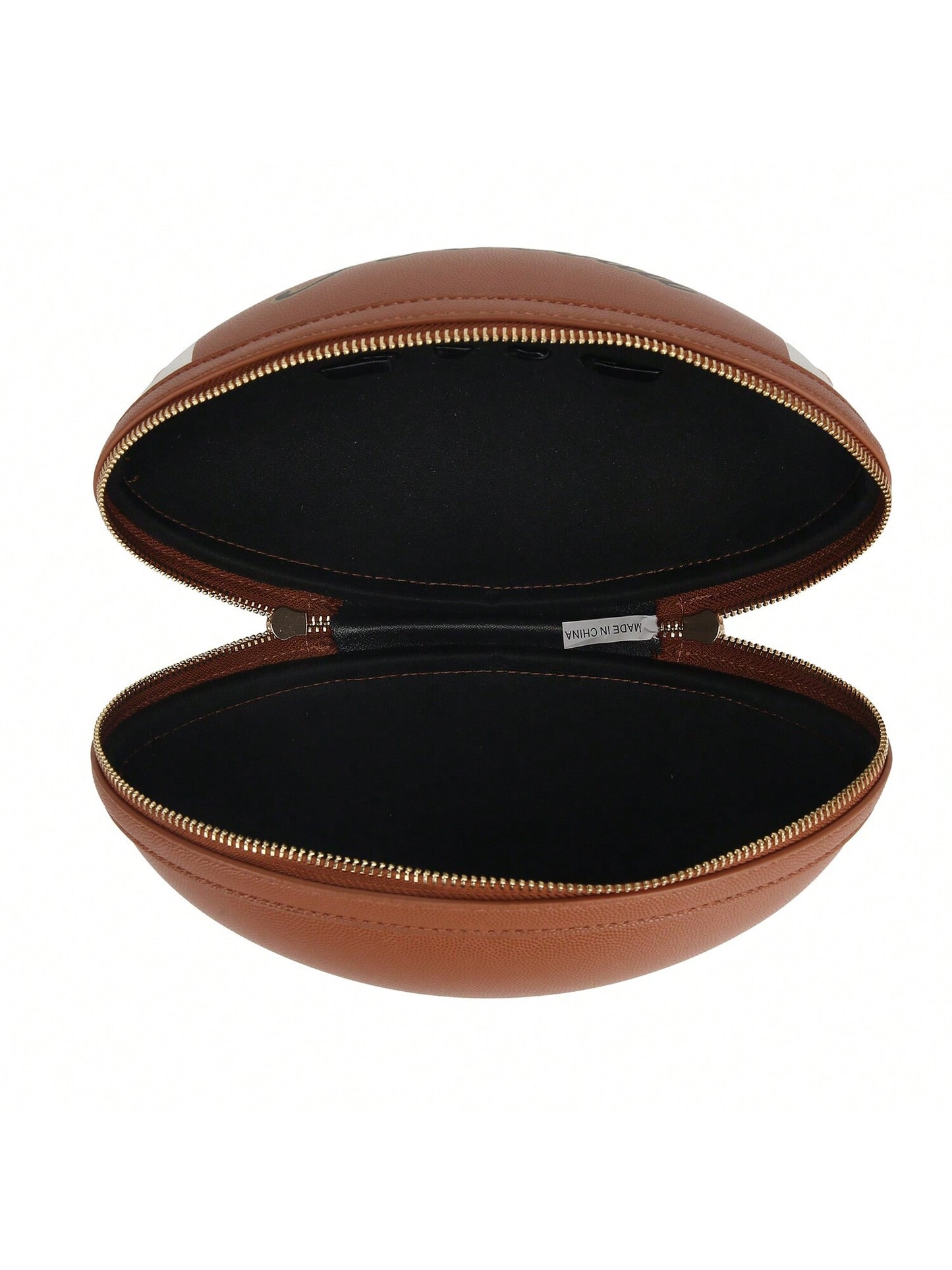 Score Big with Our Football-Shaped Crossbody Handbag: The Ultimate Sports-Themed Purse!