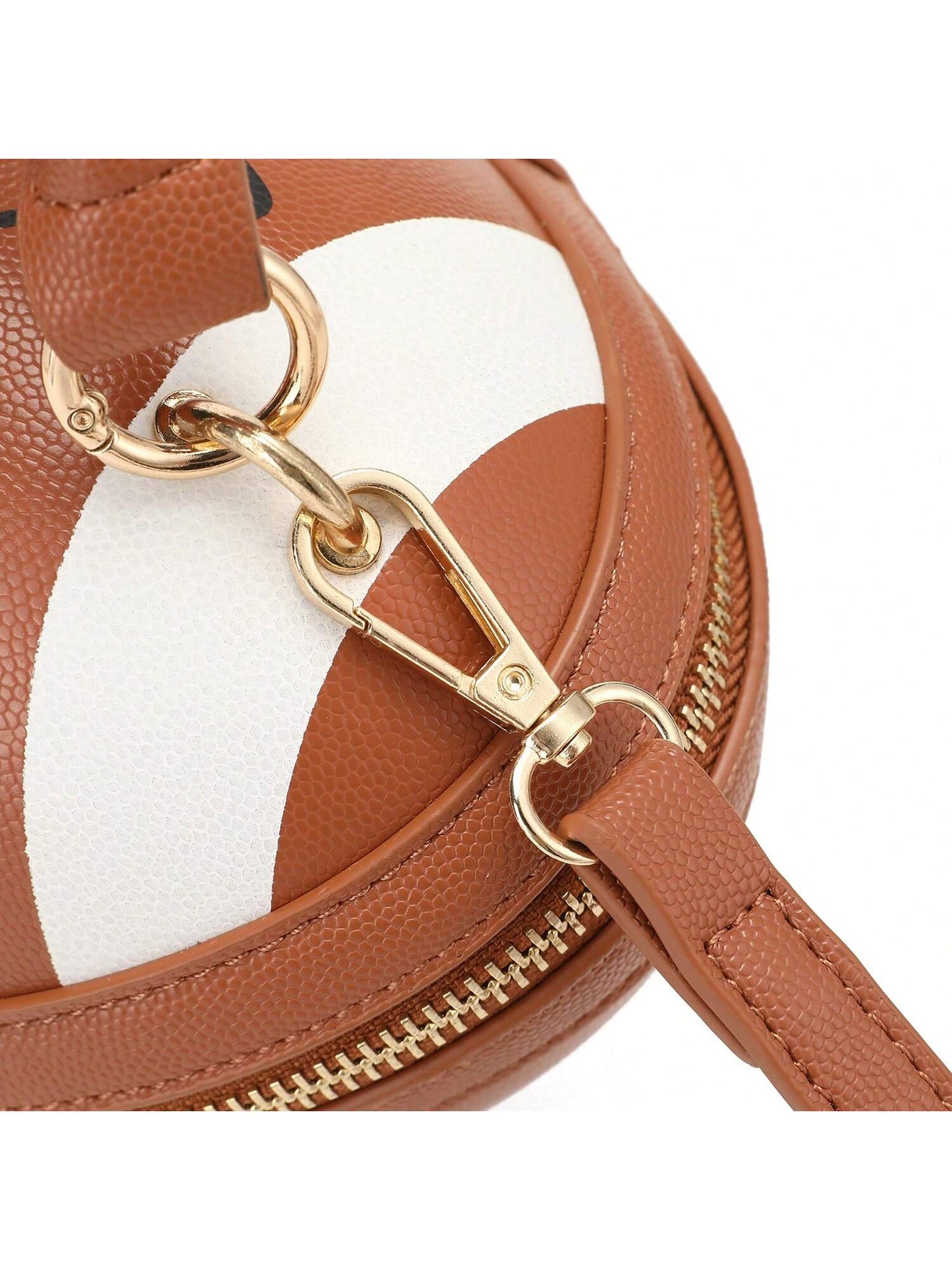 Score Big with Our Football-Shaped Crossbody Handbag: The Ultimate Sports-Themed Purse!